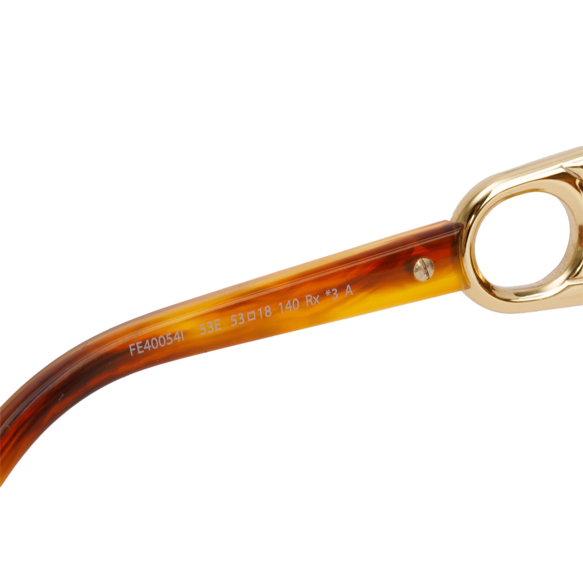 Fendi x Versace FE40054I Havana Acetate Fendace Oval Sunglasses