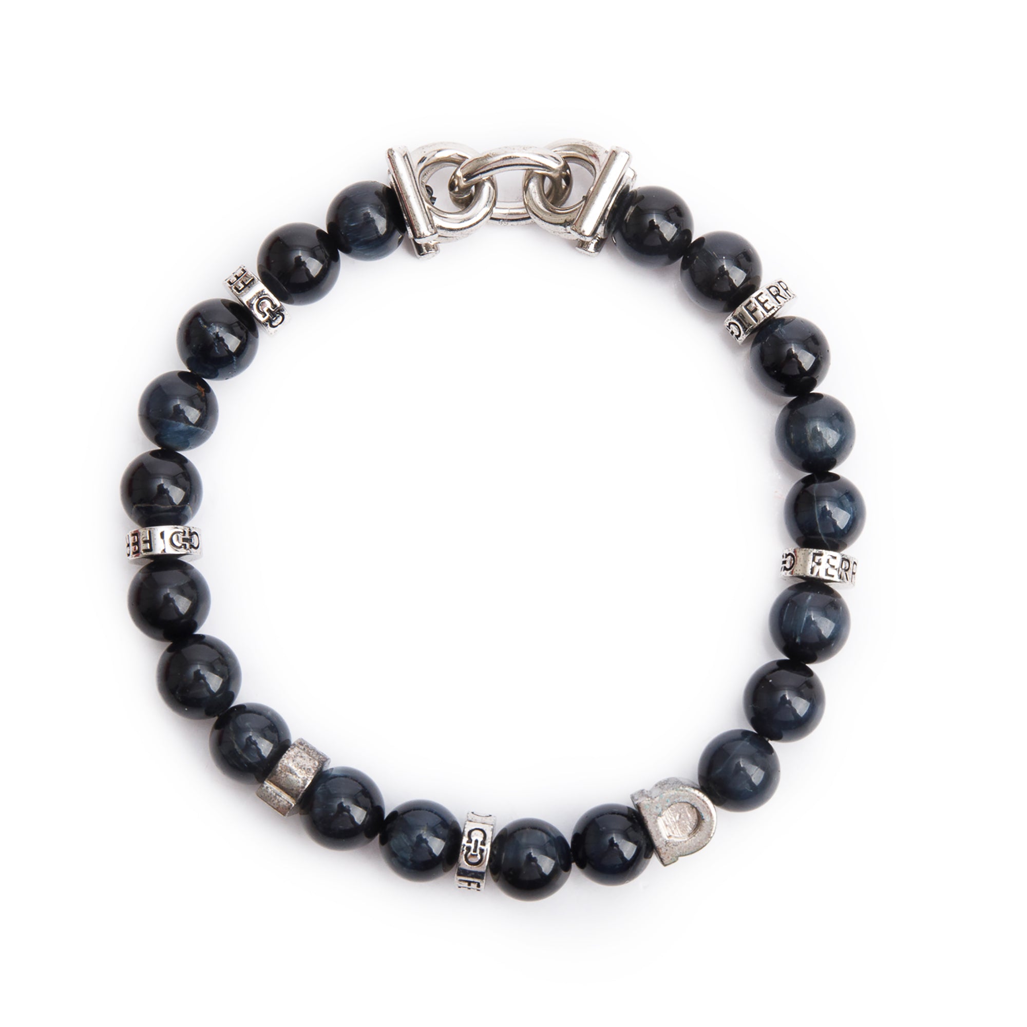 Ferragamo Beaded Stone Stretch Bracelet w/ Box