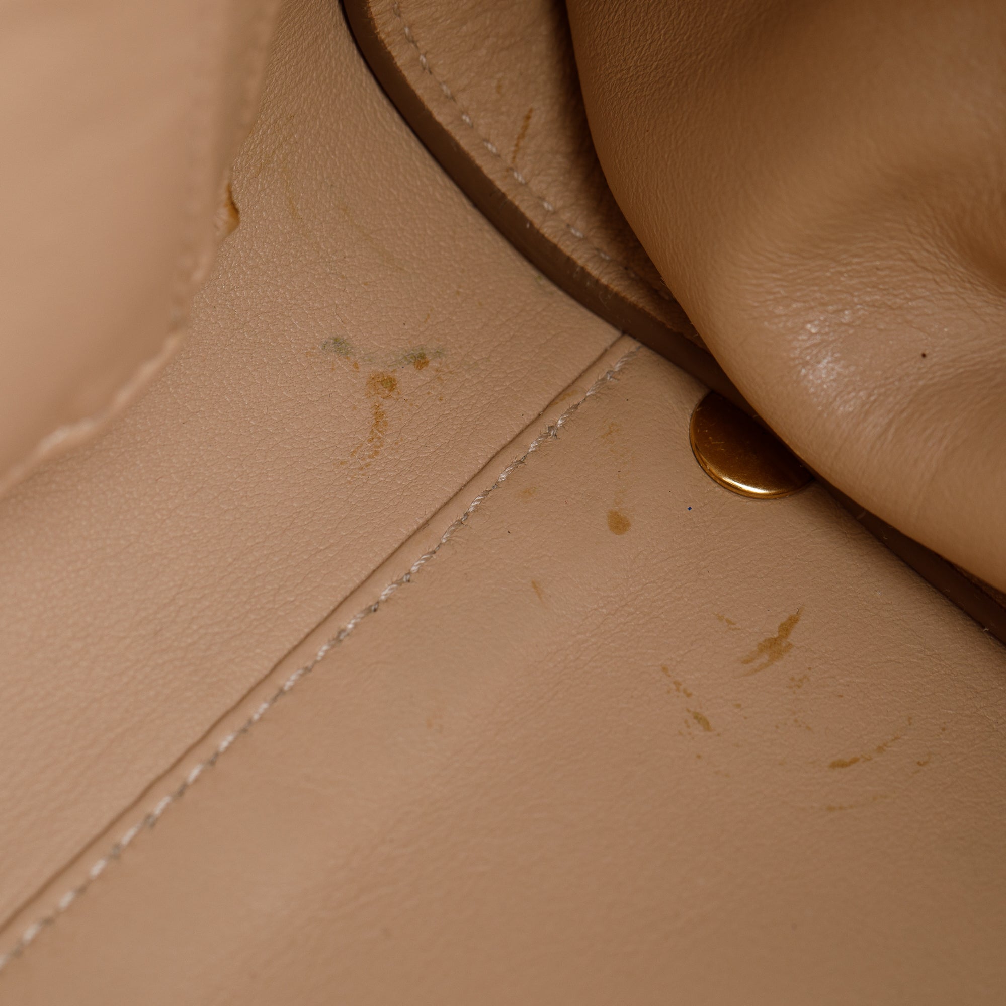 Ferragamo Beige Calfskin Leather Medium Sofia Satchel