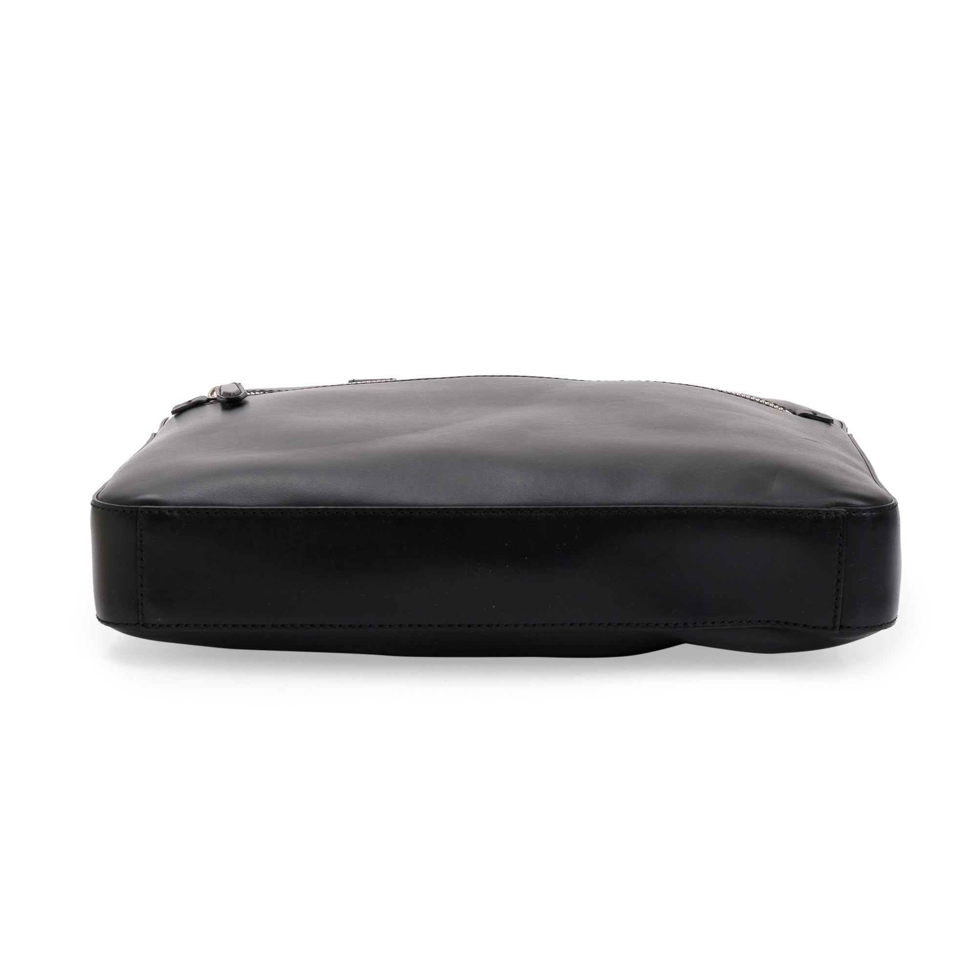 Ferragamo Black Calfskin Leather Computer Briefcase