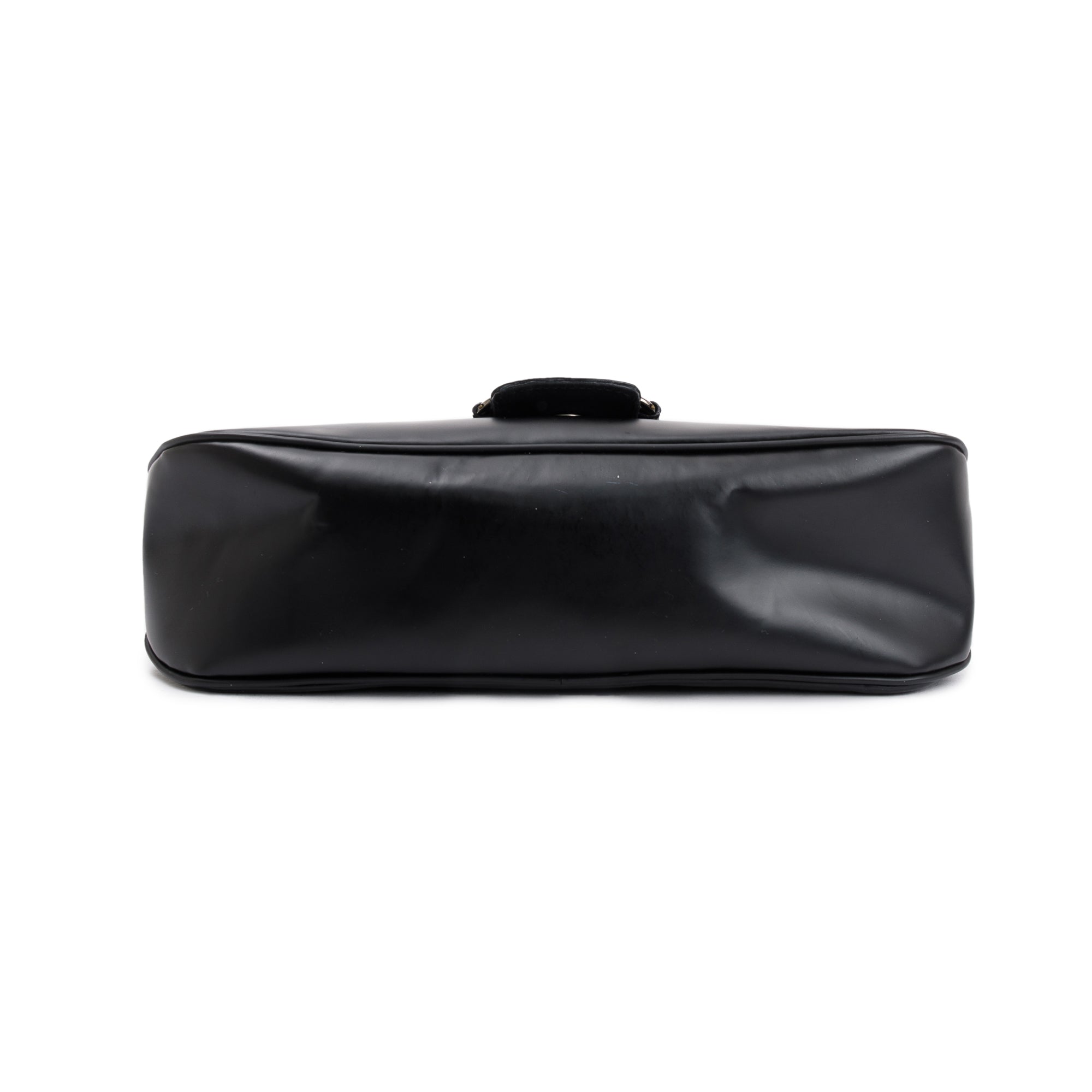 Ferragamo Black Calfskin Leather Vara Shoulder Bag