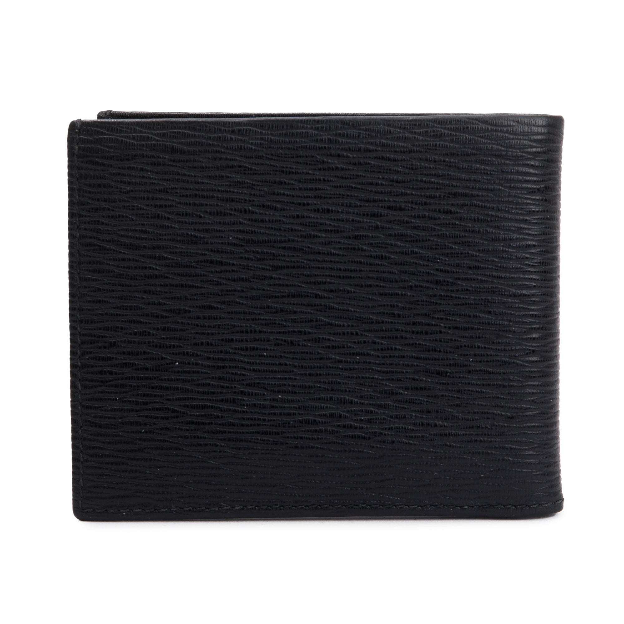 Ferragamo Black Leather Bifold Wallet