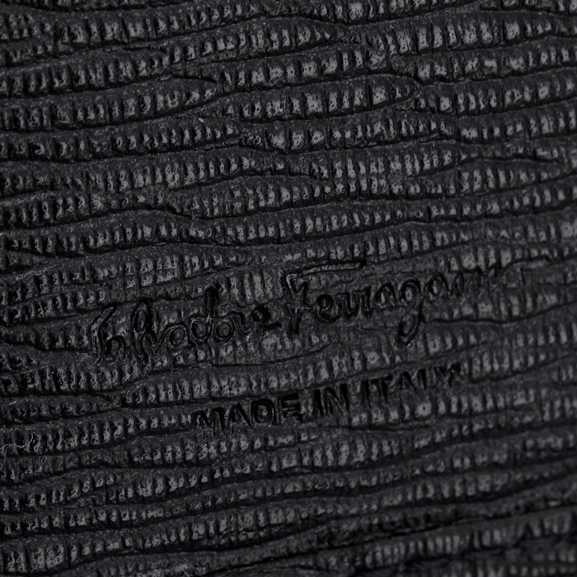 Ferragamo Black Leather Bifold Wallet