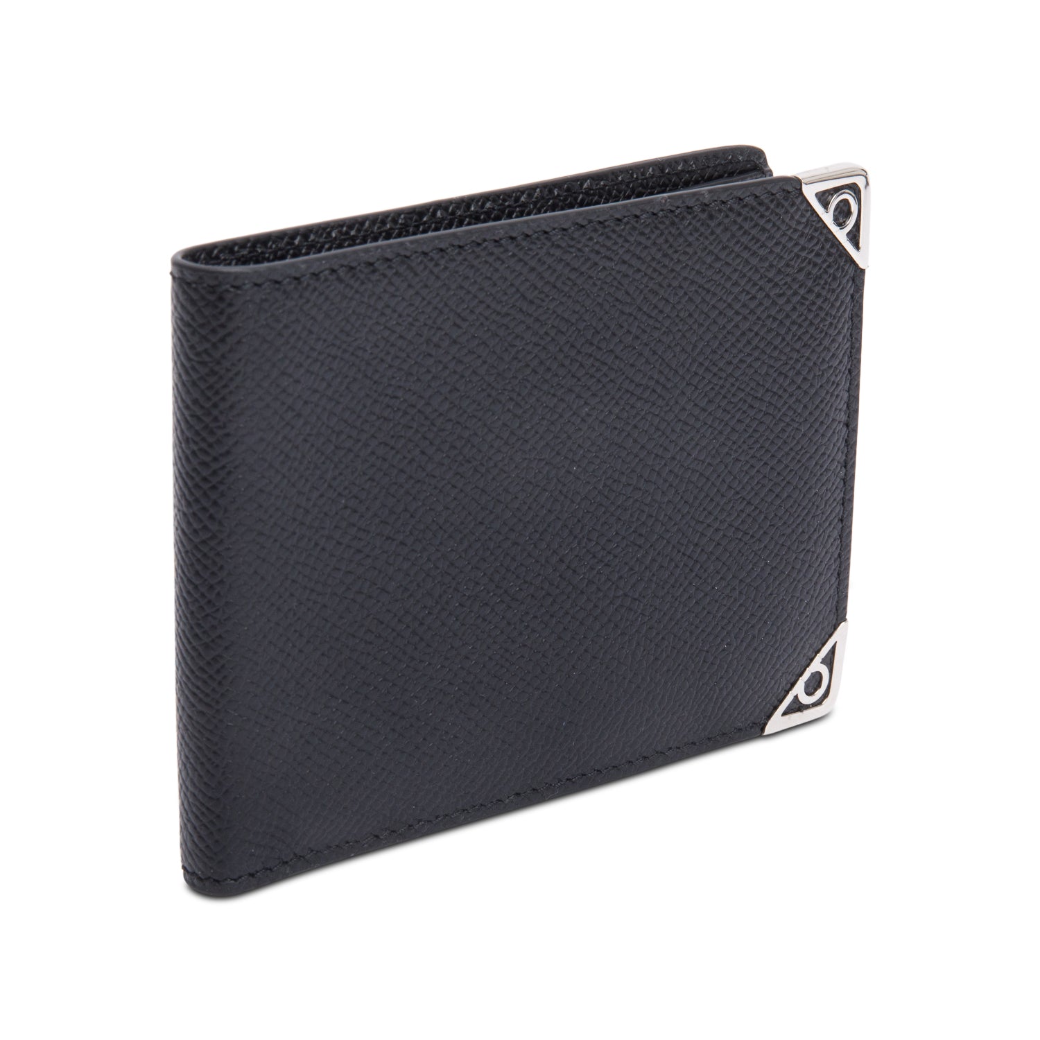 Ferragamo Black Leather Bifold Wallet w/ Box