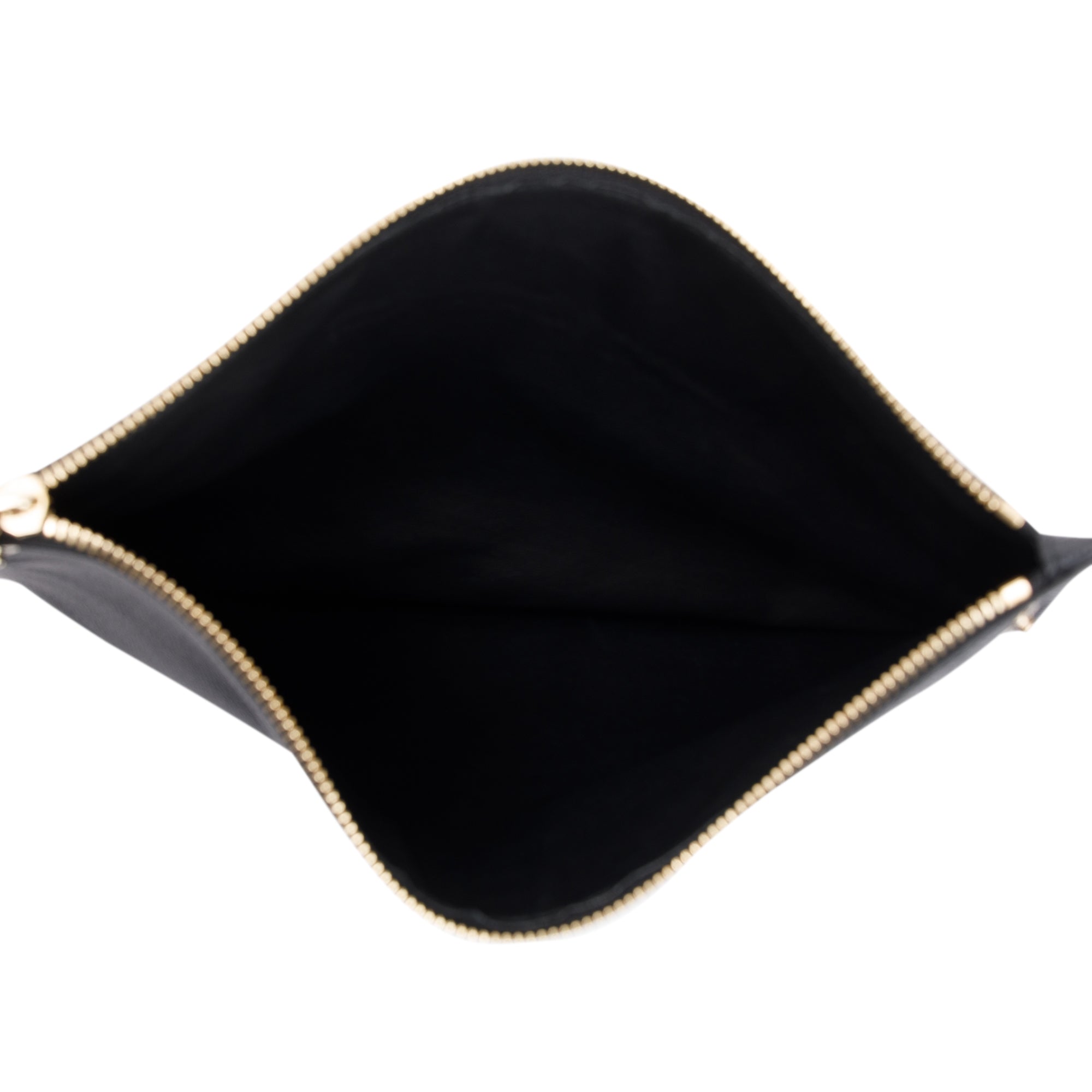 Ferragamo Medium Black Grained Calfskin Studio Soft Bag w/ Pouch