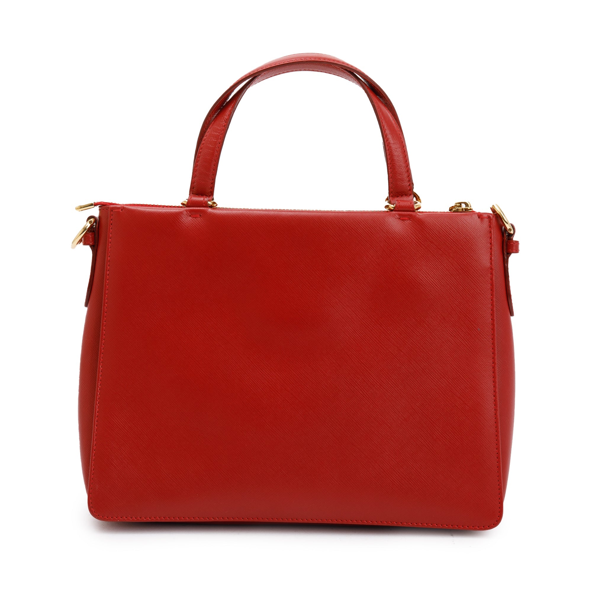 Ferragamo Red Saffiano Leather Vara Bow Tracy Bag