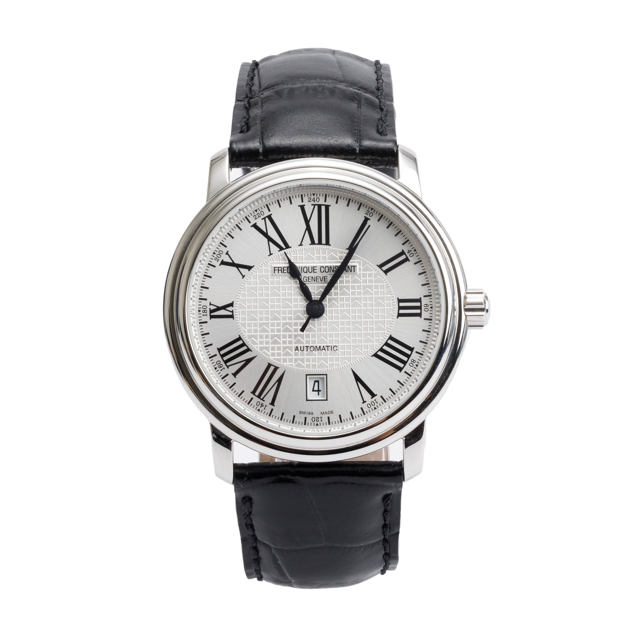 Frederique Constant Stainless Steel Classics Index 40 MM Automatic Watch w/ Box & Papers