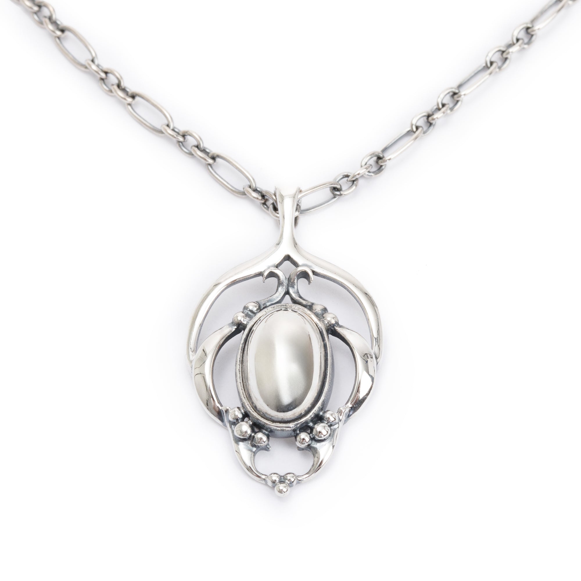 Georg Jensen Sterling Silver 2016 Heritage Pendant Necklace w/ Box