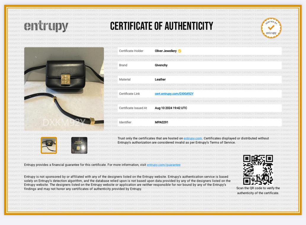 Givenchy 2021 Black Box Leather Small 4G Crossbody Bag