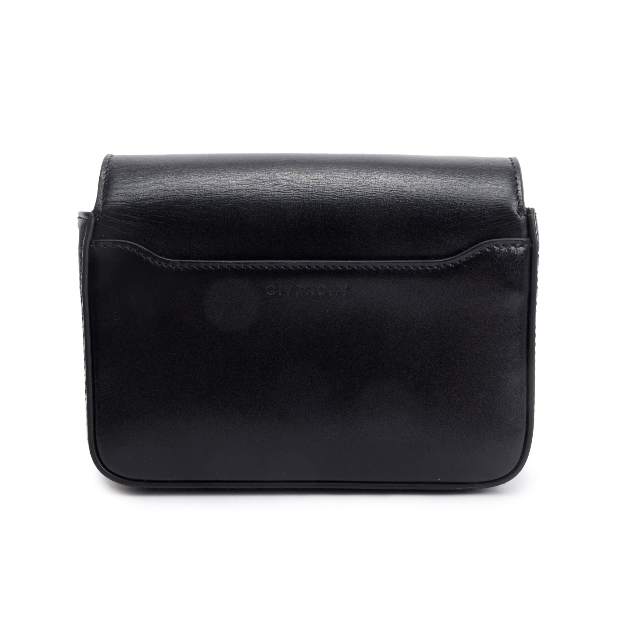 Givenchy 2021 Black Box Leather Small 4G Crossbody Bag