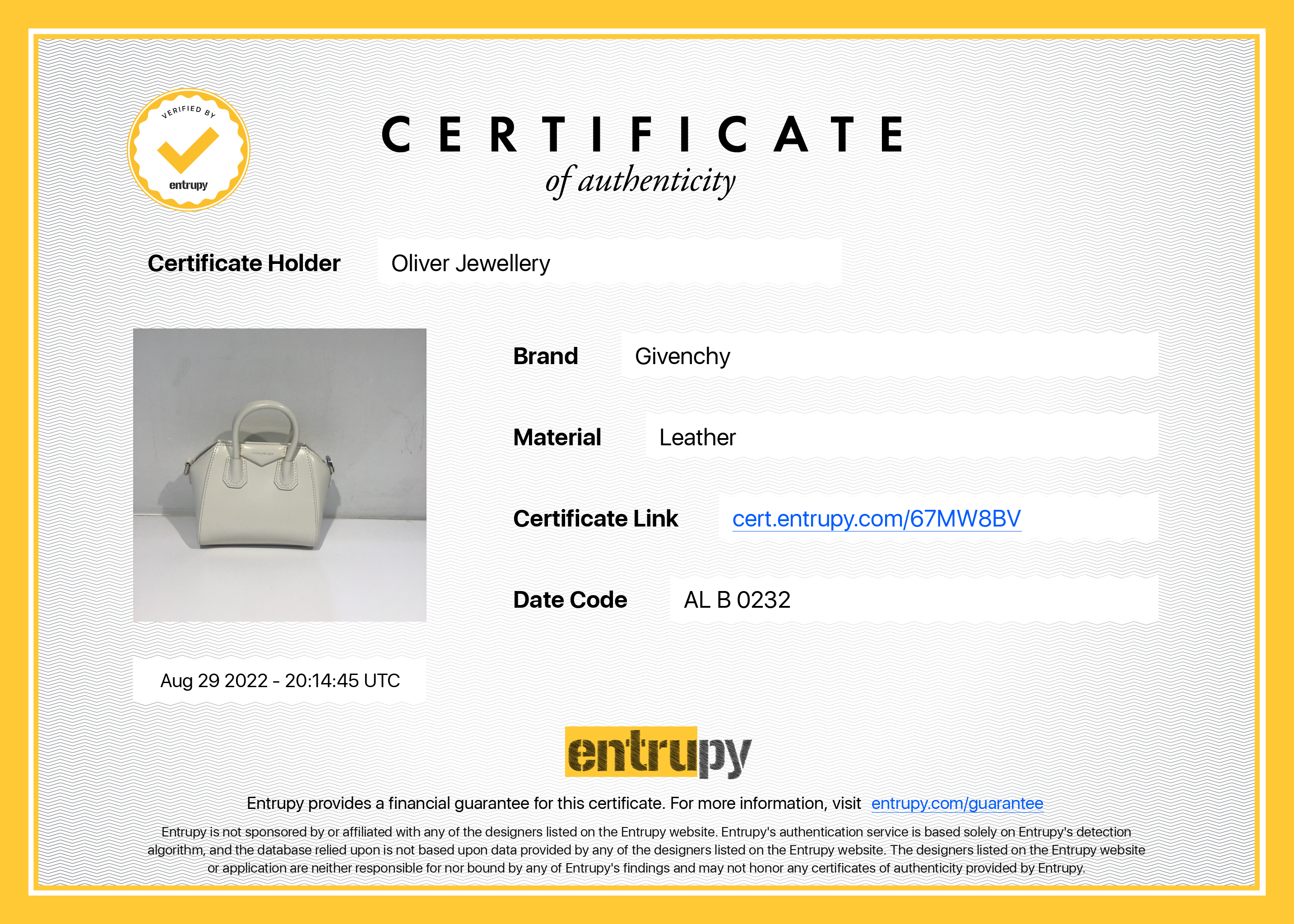 Givenchy 2022 Micro Antigona Bag w/ Box