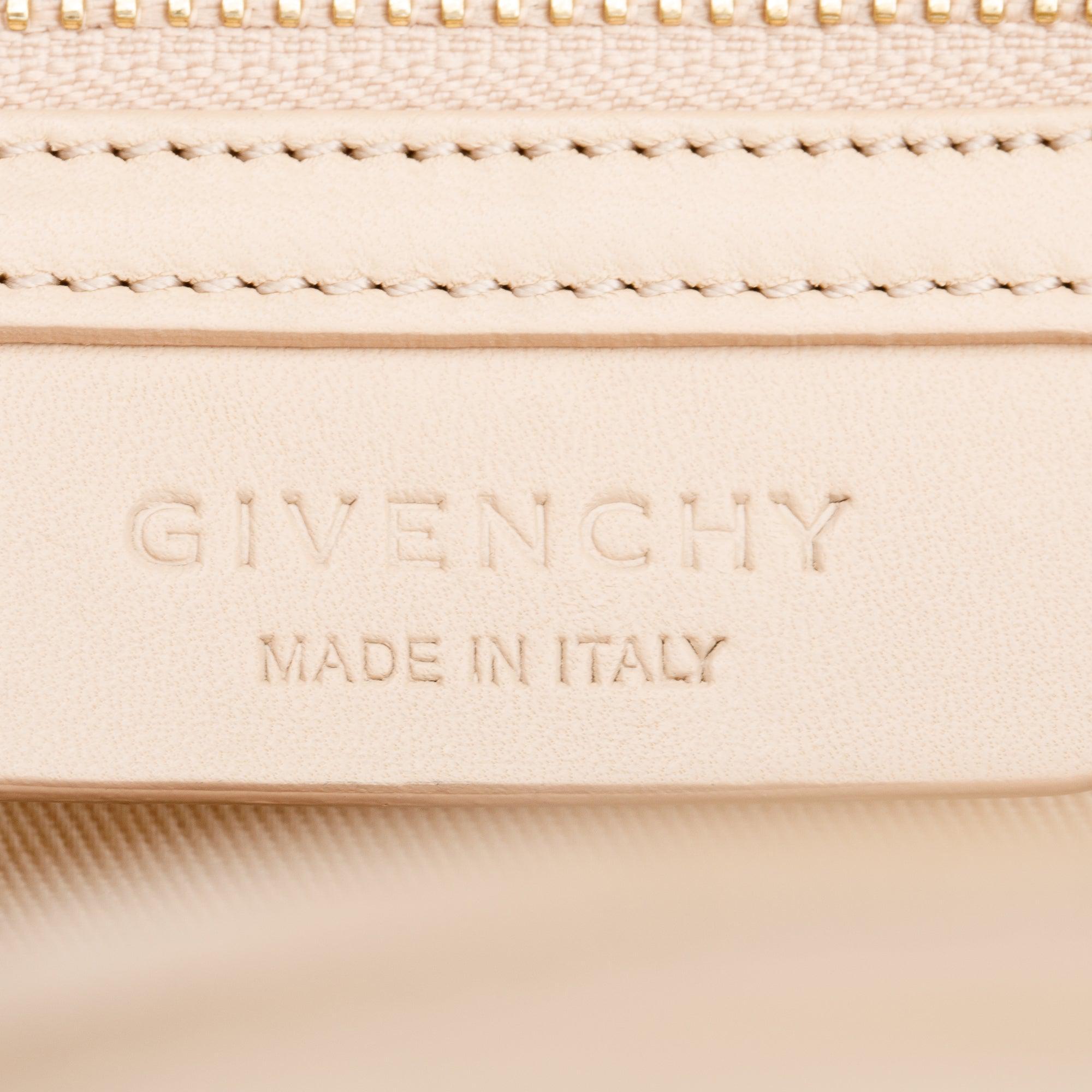 Givenchy Beige Grained/Smoothe Calfskin Leather Medium Antigona Bag