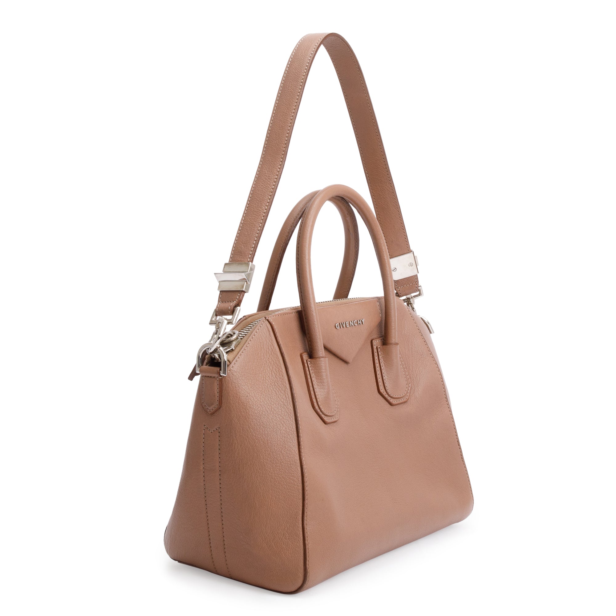 Givenchy Beige Sugar Goatskin Leather Small Antigona Bag