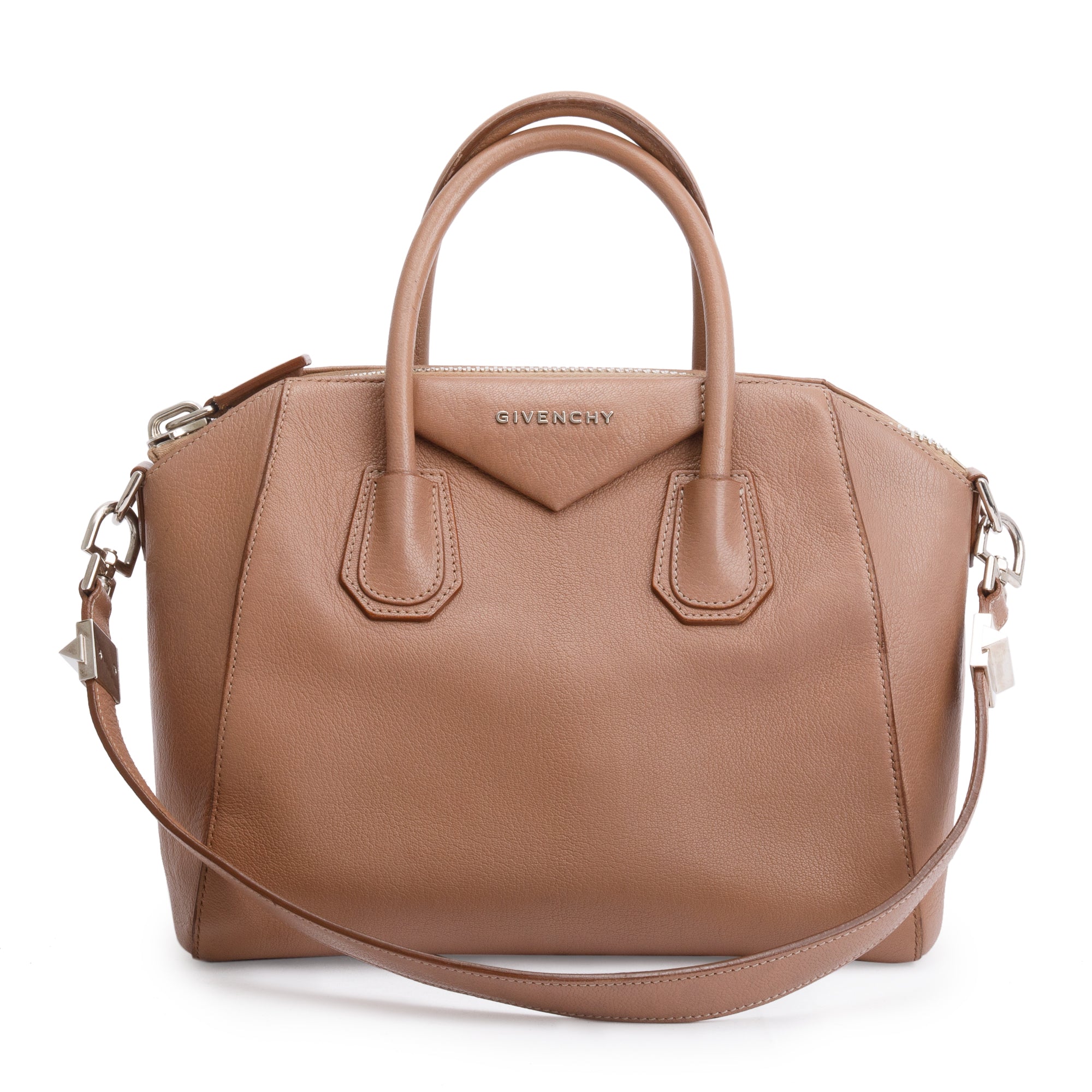 Givenchy Beige Sugar Goatskin Leather Small Antigona Bag