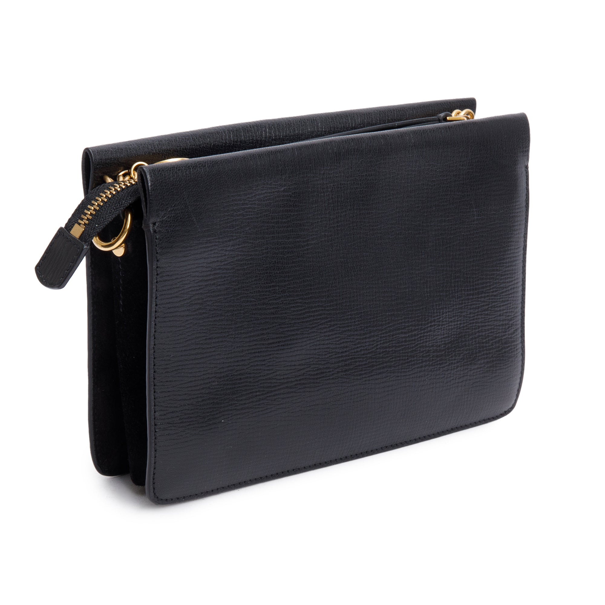 Givenchy Black Calf Leather Cross3 Crossbody Bag