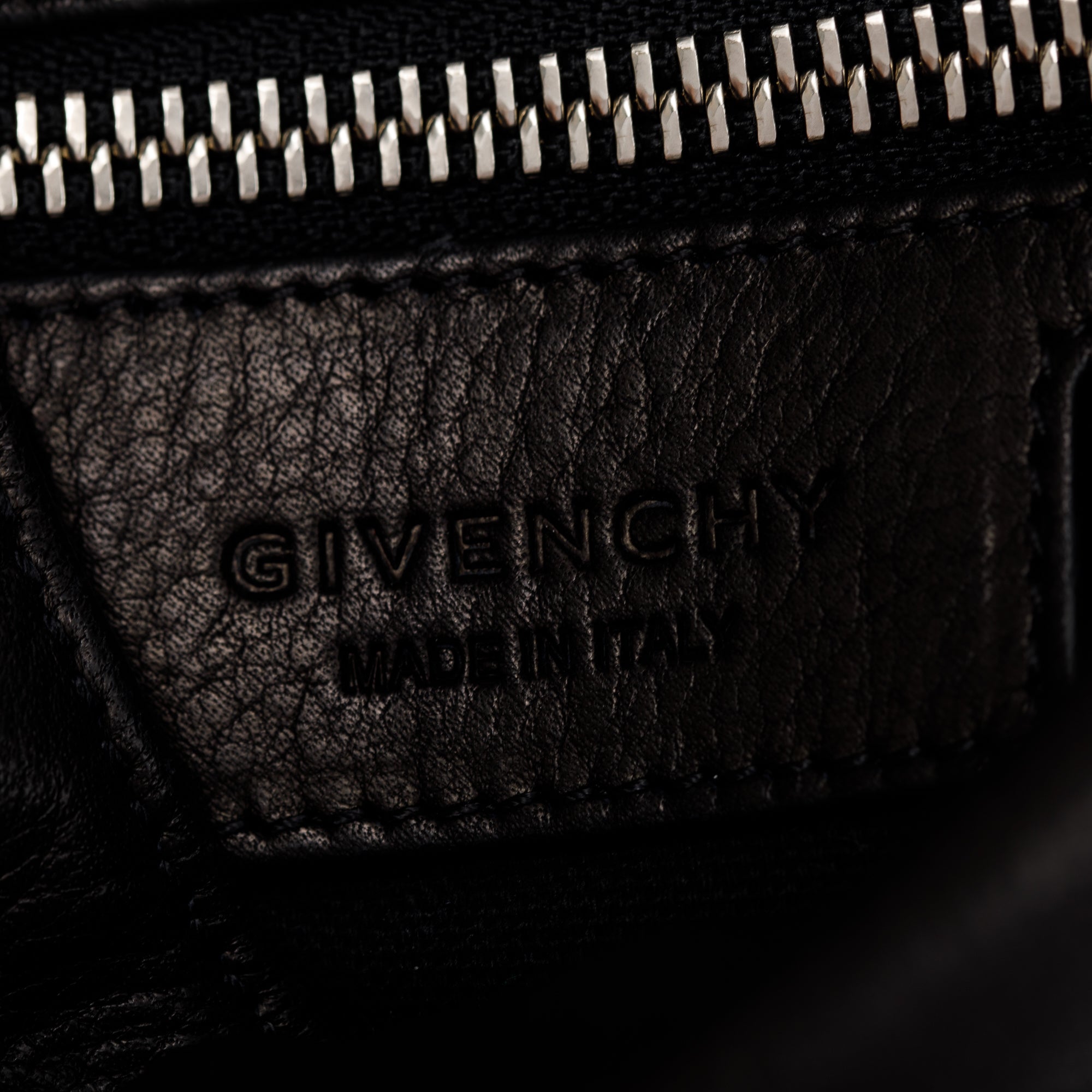 Givenchy Black Calfskin Leather Mini Studded Obsedia Hobo Crossbody Bag