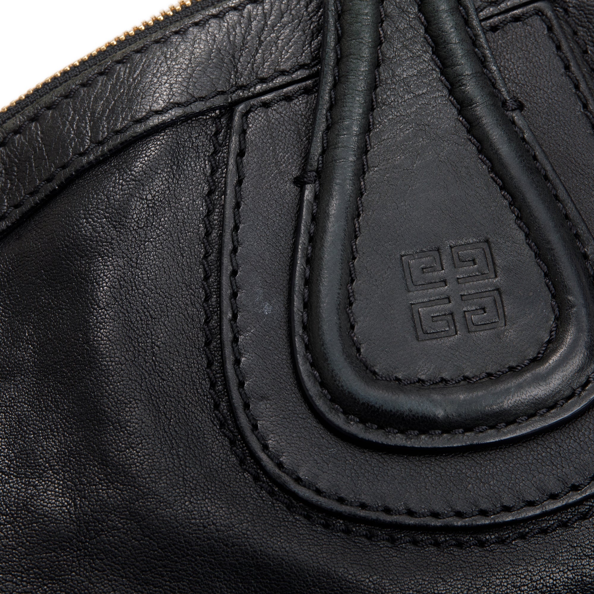 Givenchy Black Calfskin Leather Nightingale Tote w/ Strap