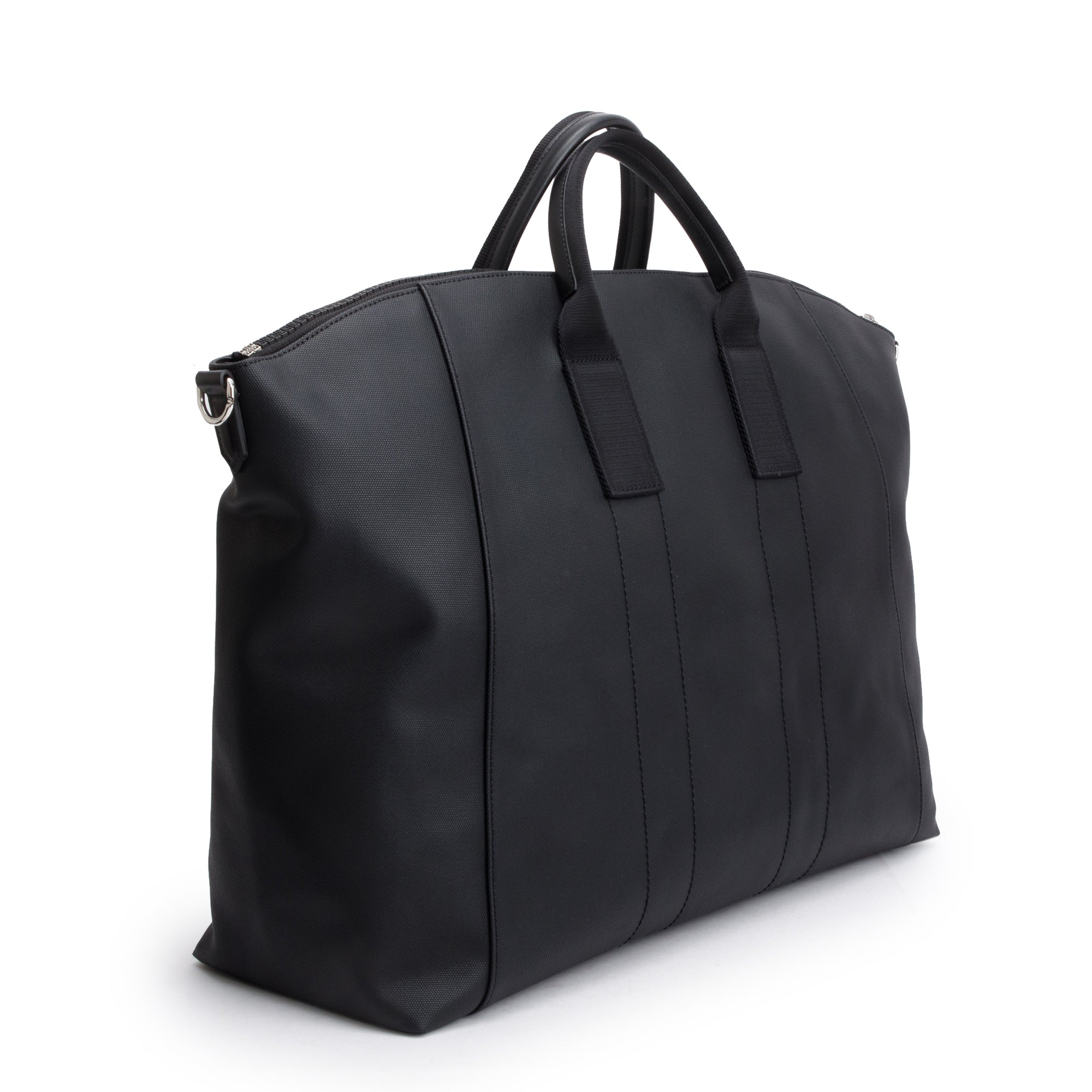 Givenchy Black Coated Canvas Antigona Sport Large Duffle Bag w/ Strap