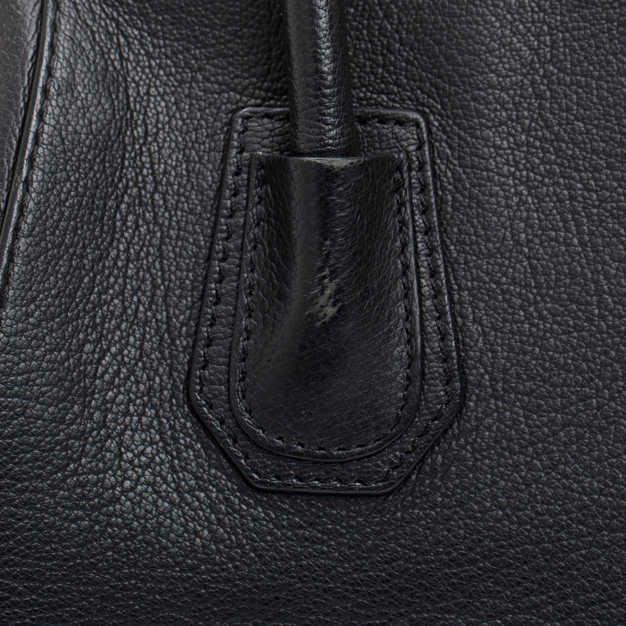 Givenchy Black Grained Calfskin Small Antigona Bag