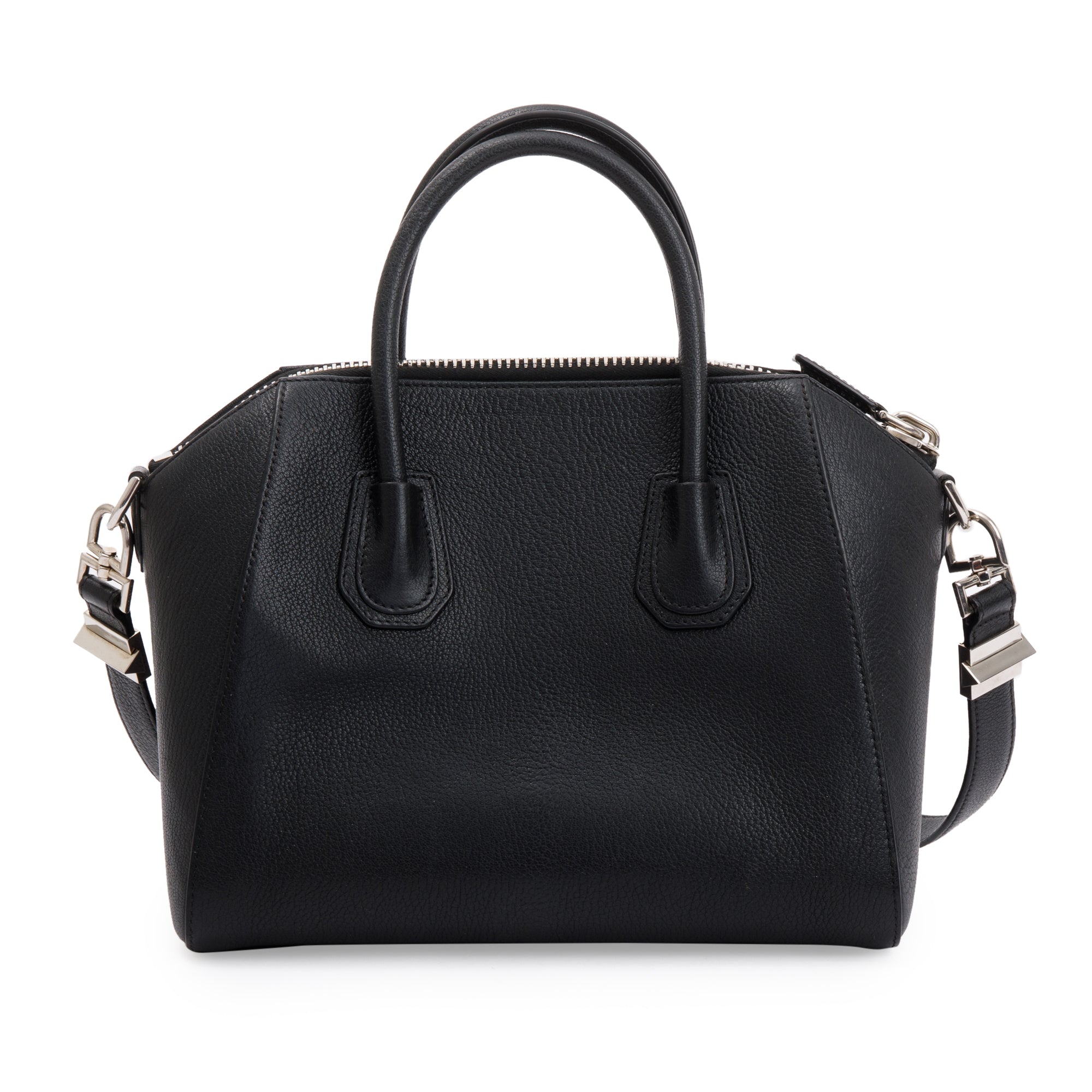 Givenchy Black Grained Calfskin Small Antigona Bag