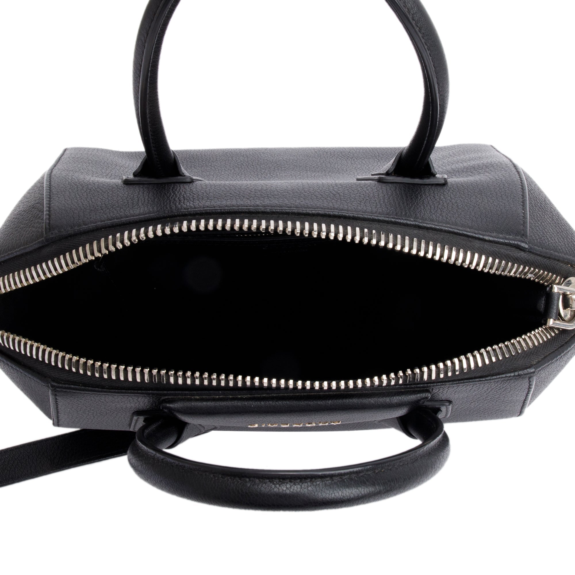 Givenchy Black Grained Leather Small Antigona Bag