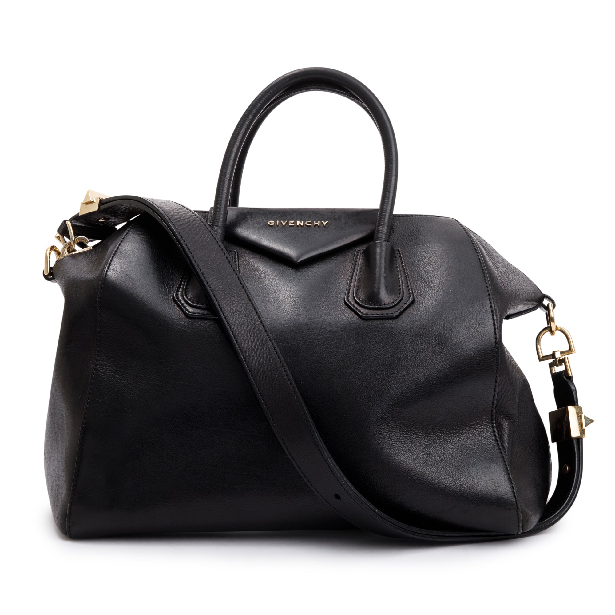 Givenchy Black Leather Medium Antigona Bag