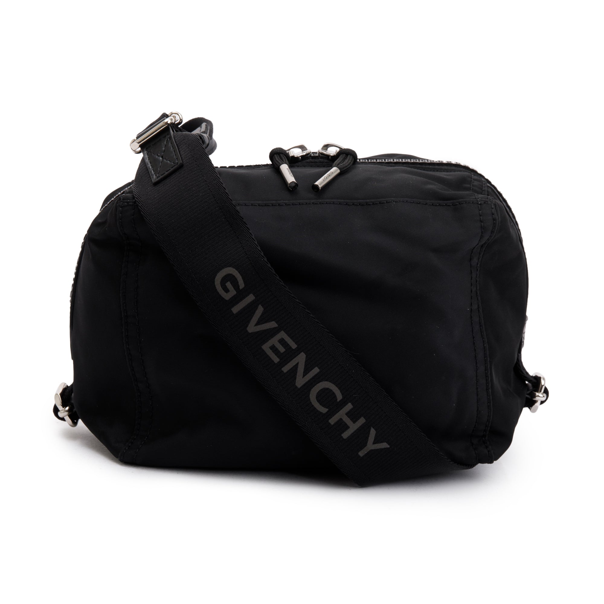 Givenchy Black Nylon Small Pandora Crossbody Bag