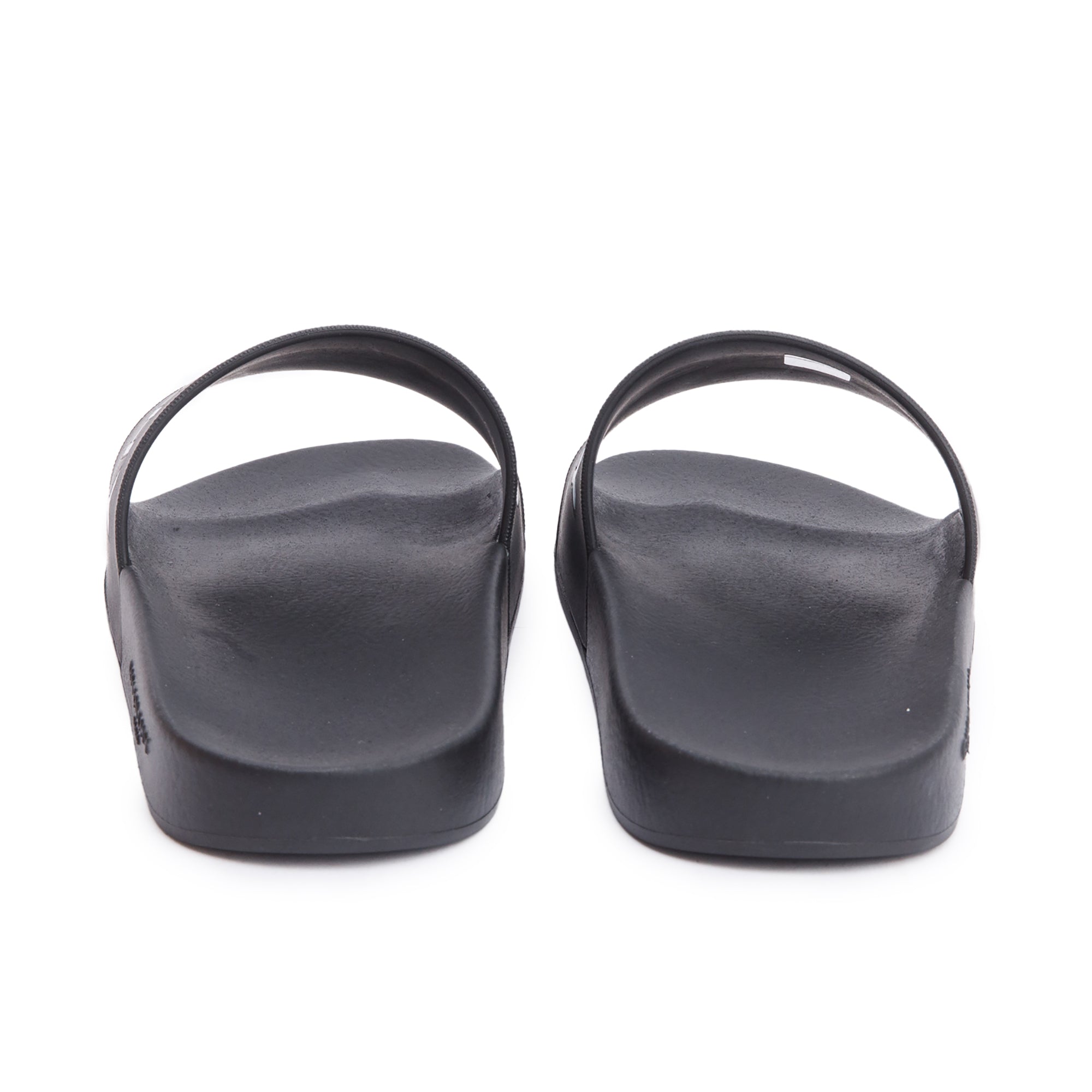 Givenchy Black Rubber Logo Slides, Size 39