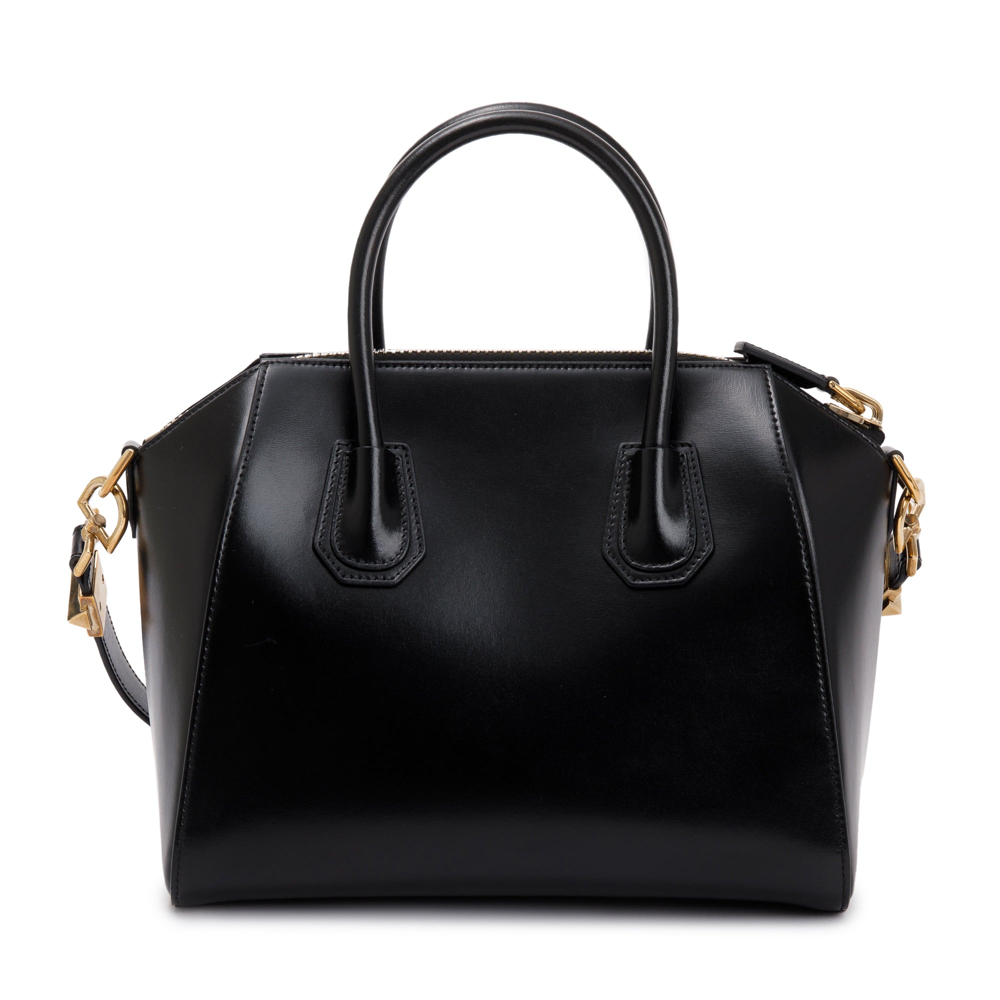 Givenchy Black Smooth Calfskin Leather Small Antigona Bag