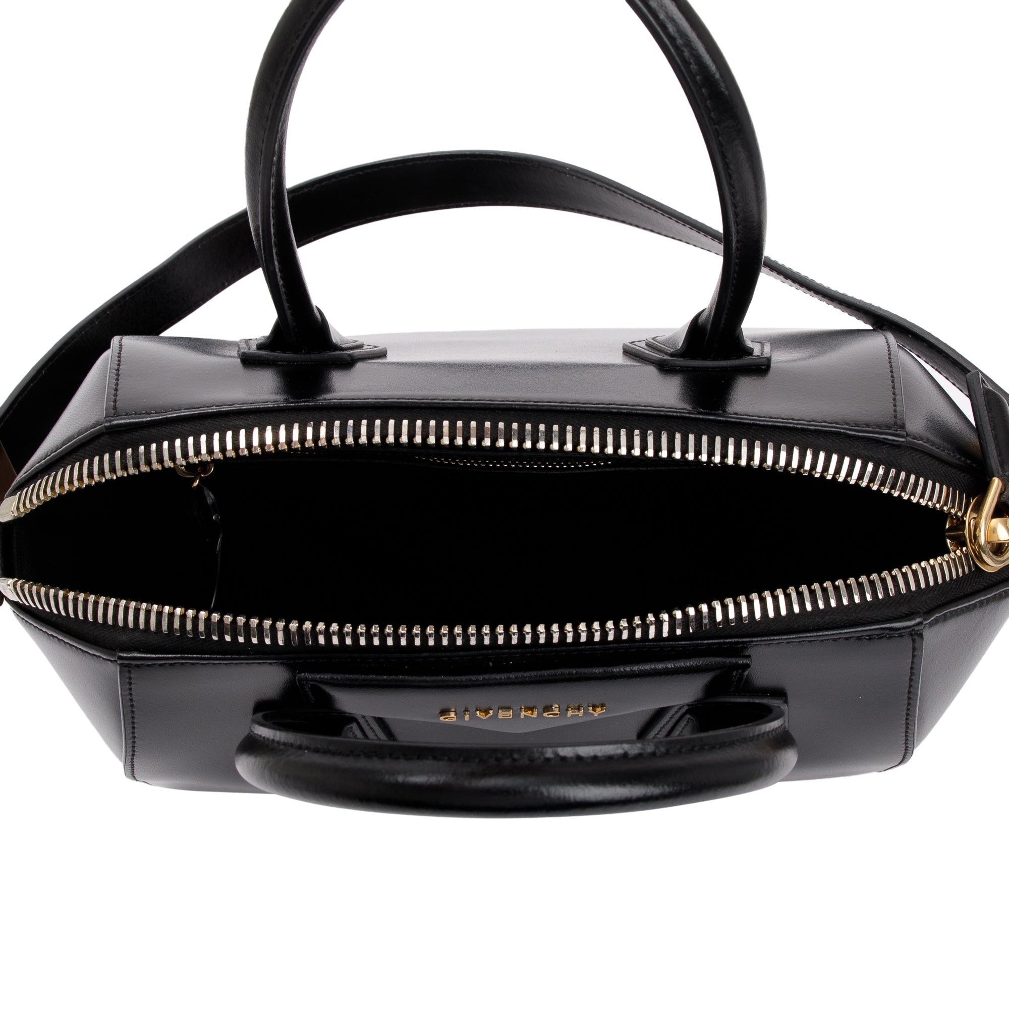 Givenchy Black Smooth Calfskin Leather Small Antigona Bag