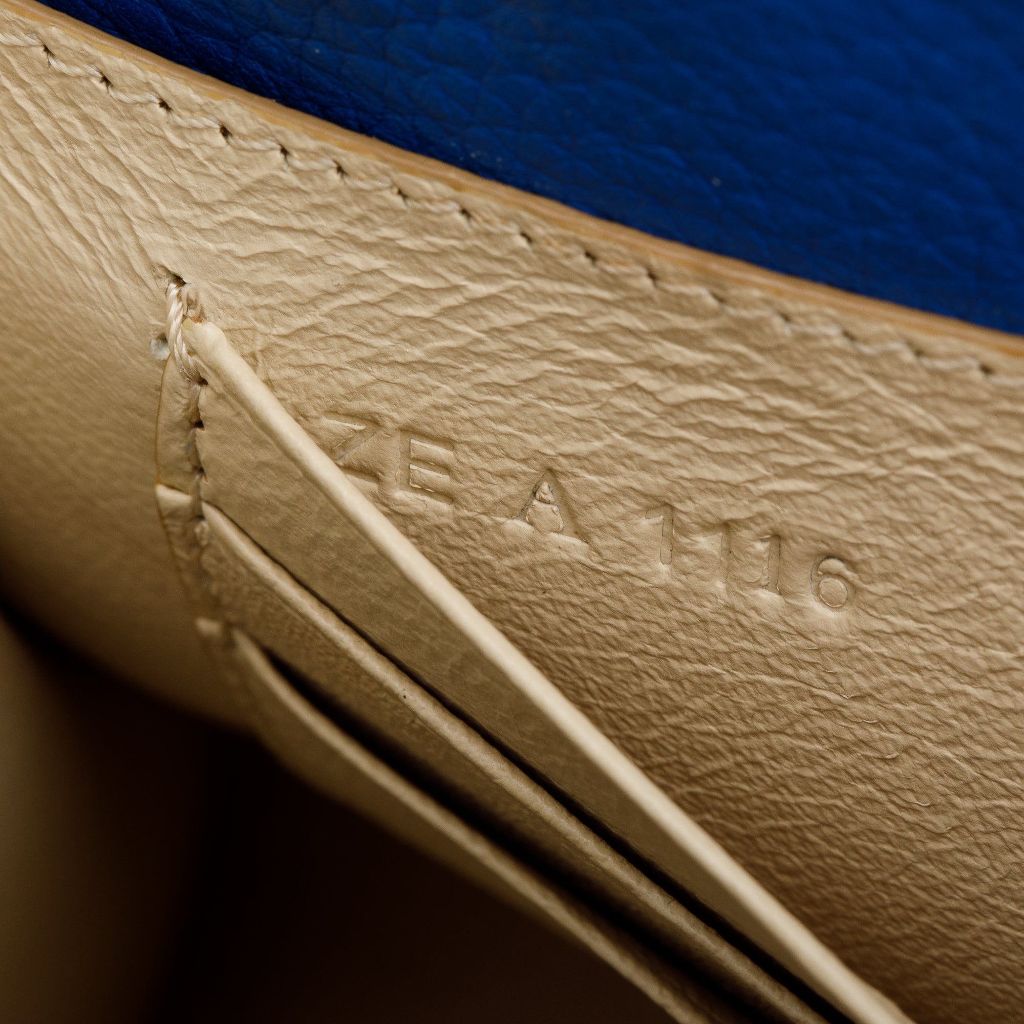 Givenchy Blue Leather Nano Horizon Top Handle bag w/ Strap