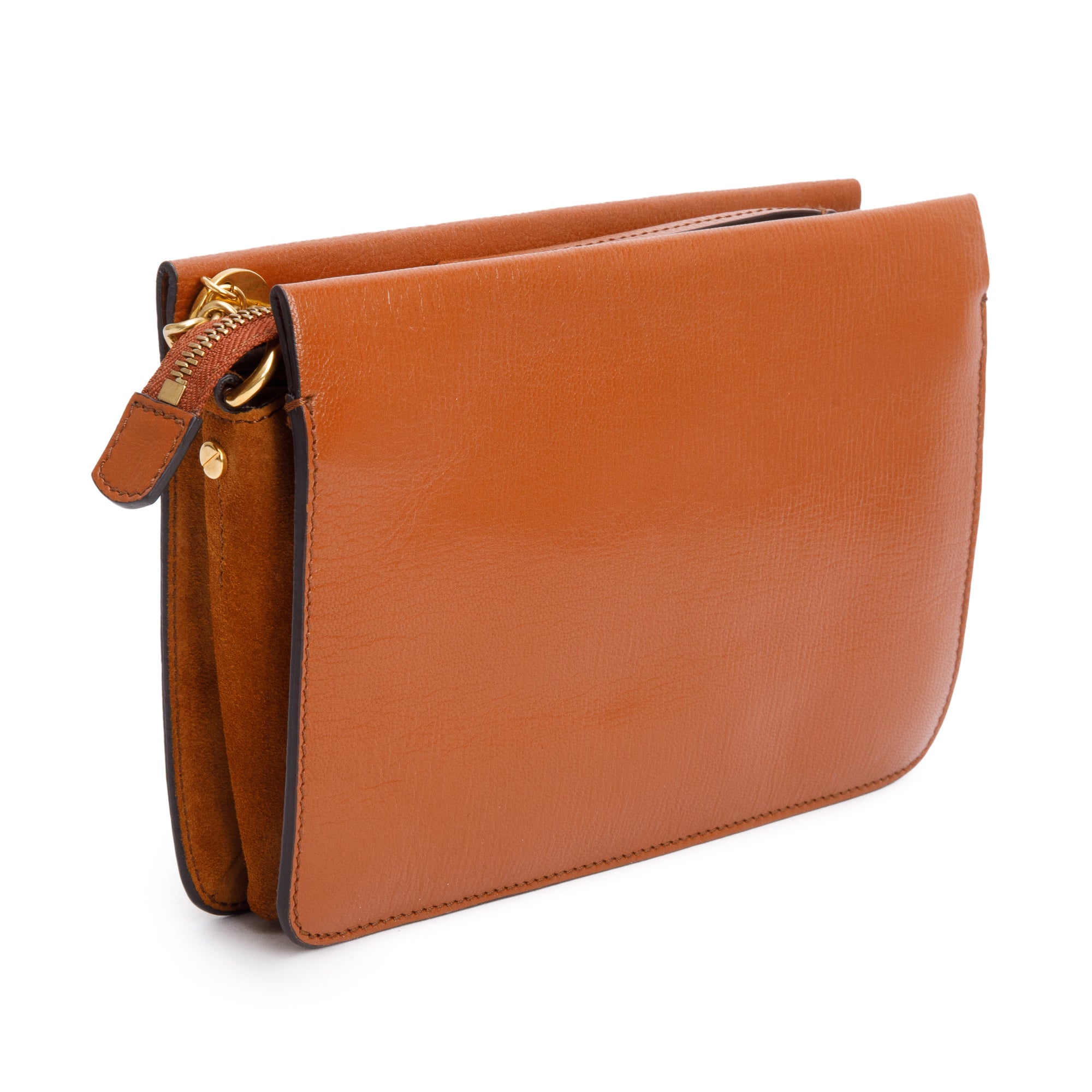 Givenchy Brown Calf Leather Cross3 Crossbody Bag