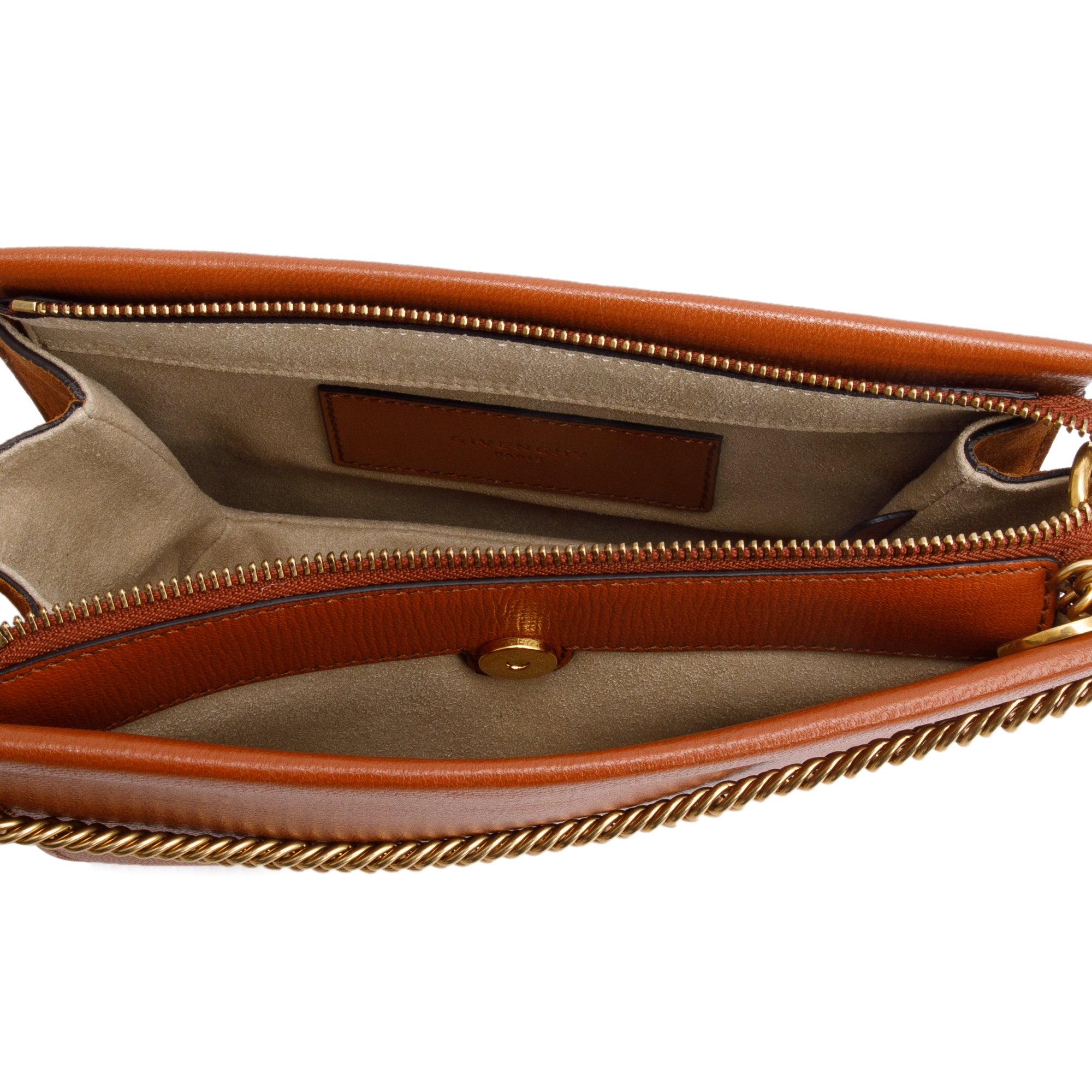 Givenchy Brown Calf Leather Cross3 Crossbody Bag