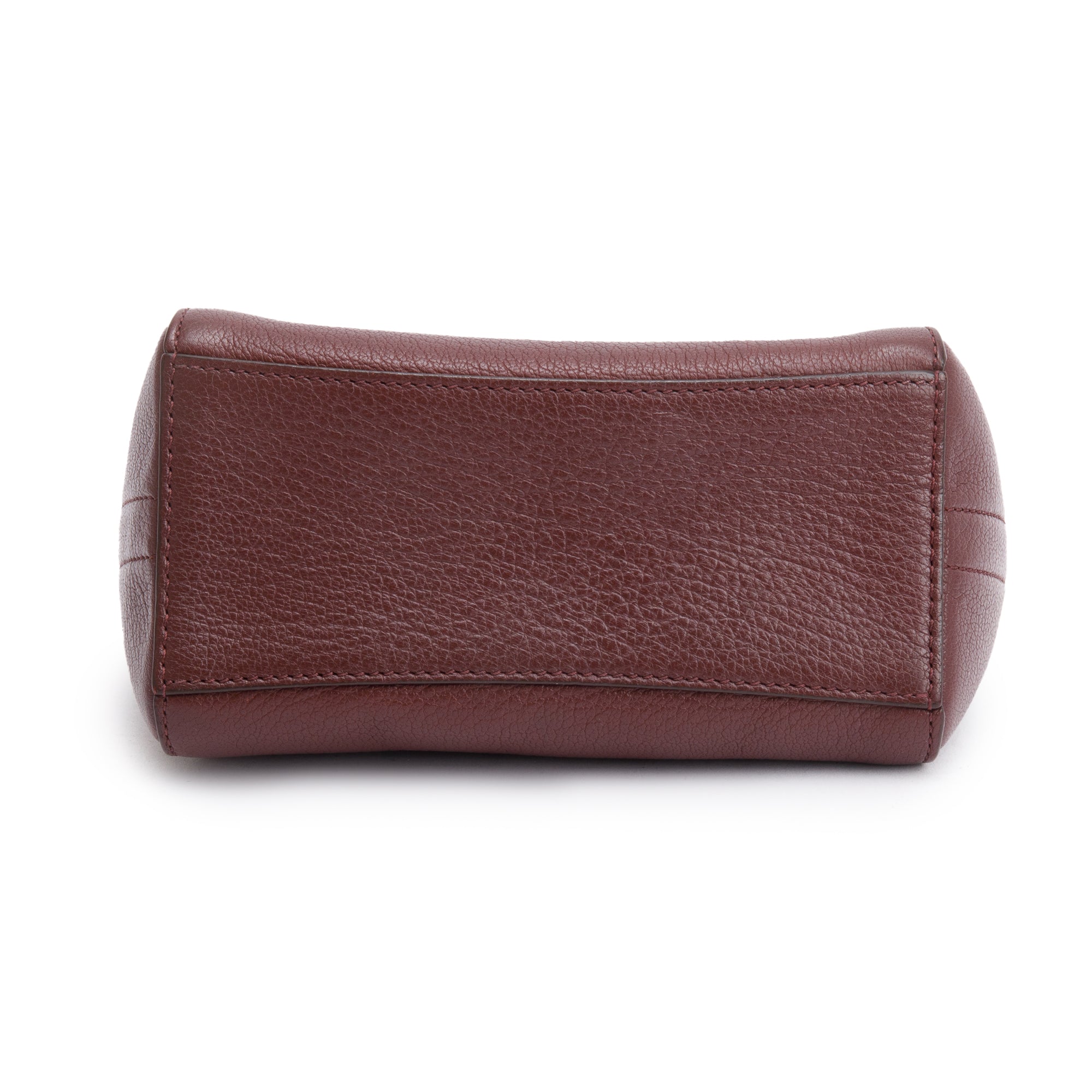 Givenchy Burgundy Calfskin Leather Small Antigona Beauty Wristlet Bag