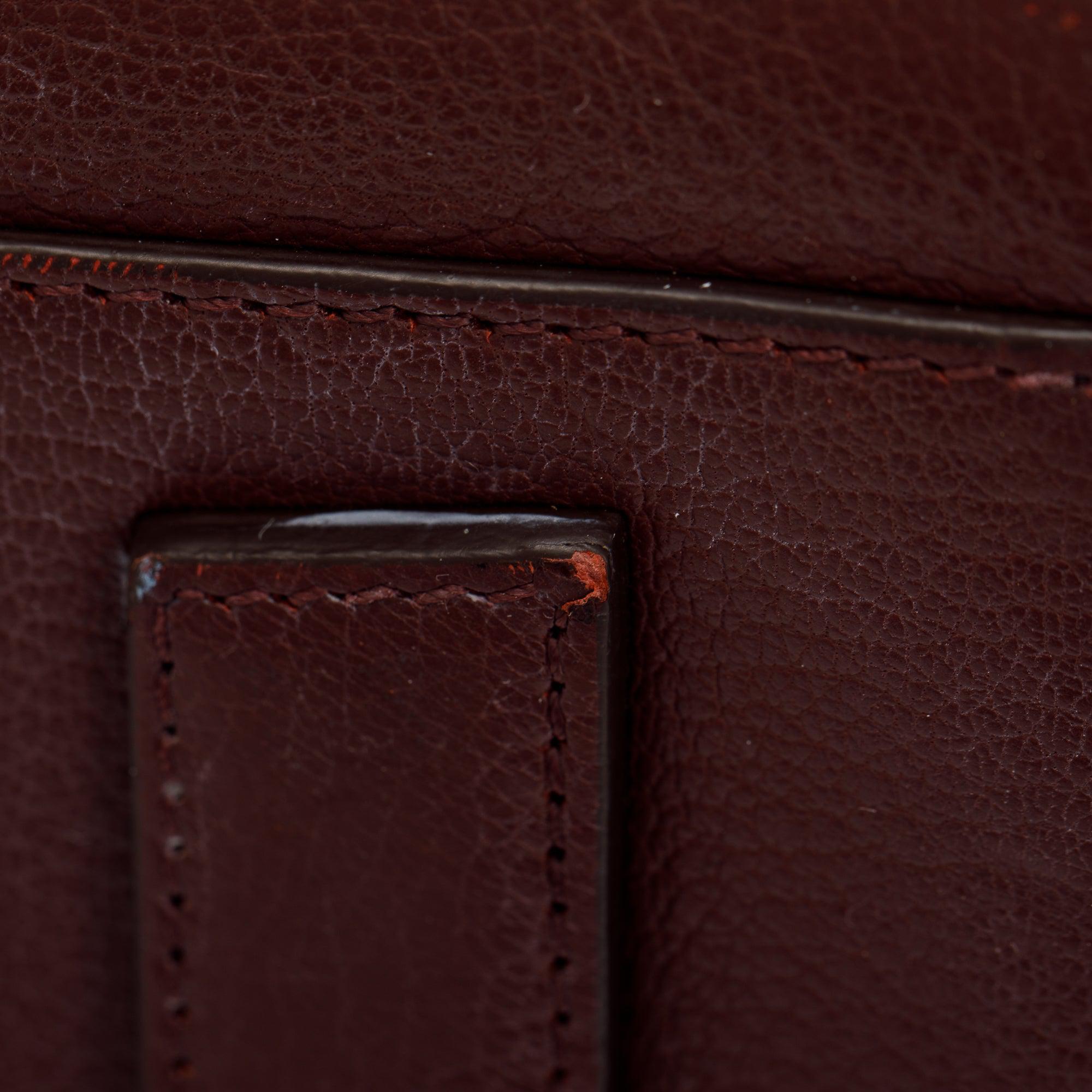 Givenchy Burgundy Grained Leather Medium Antigona Bag