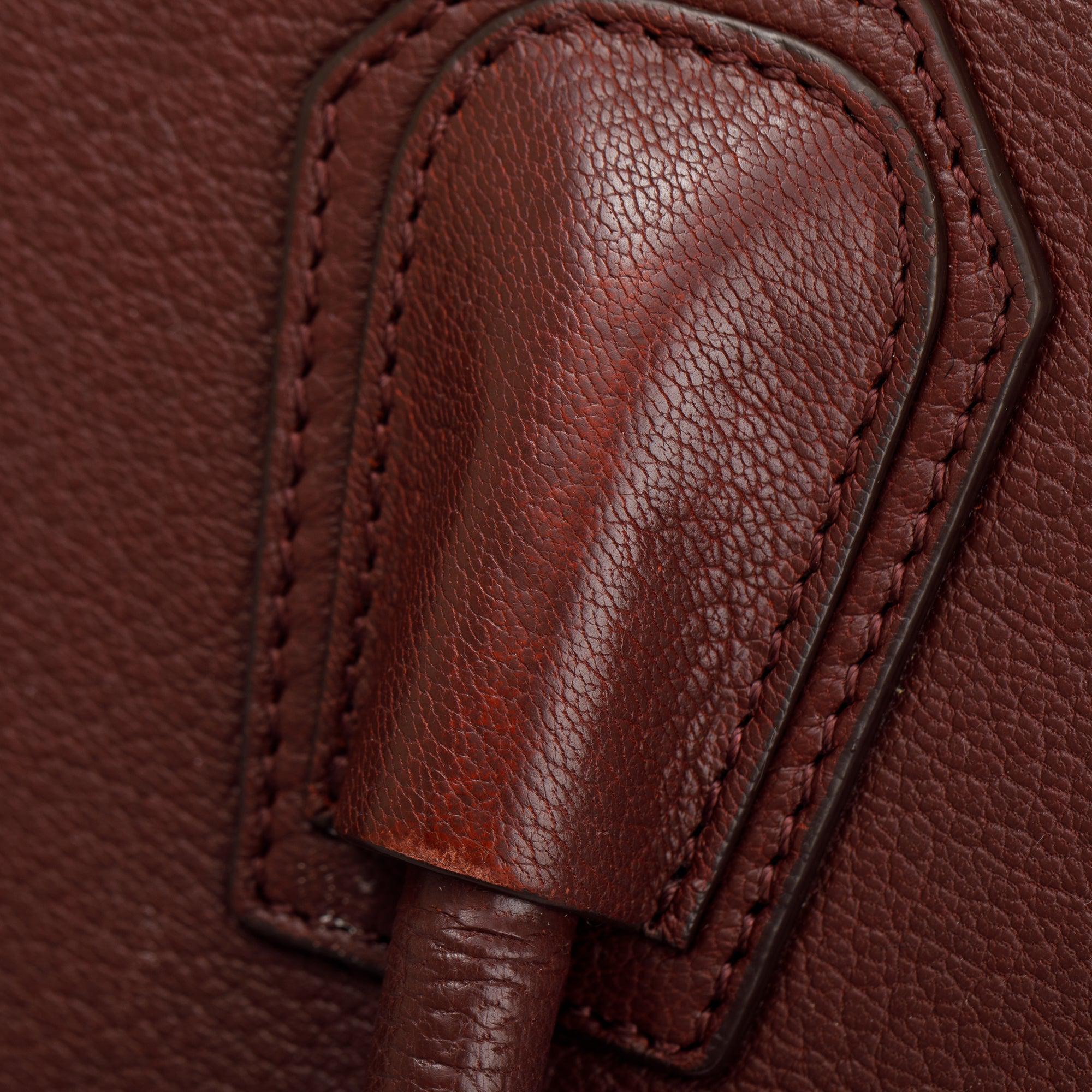 Givenchy Burgundy Grained Leather Medium Antigona Bag