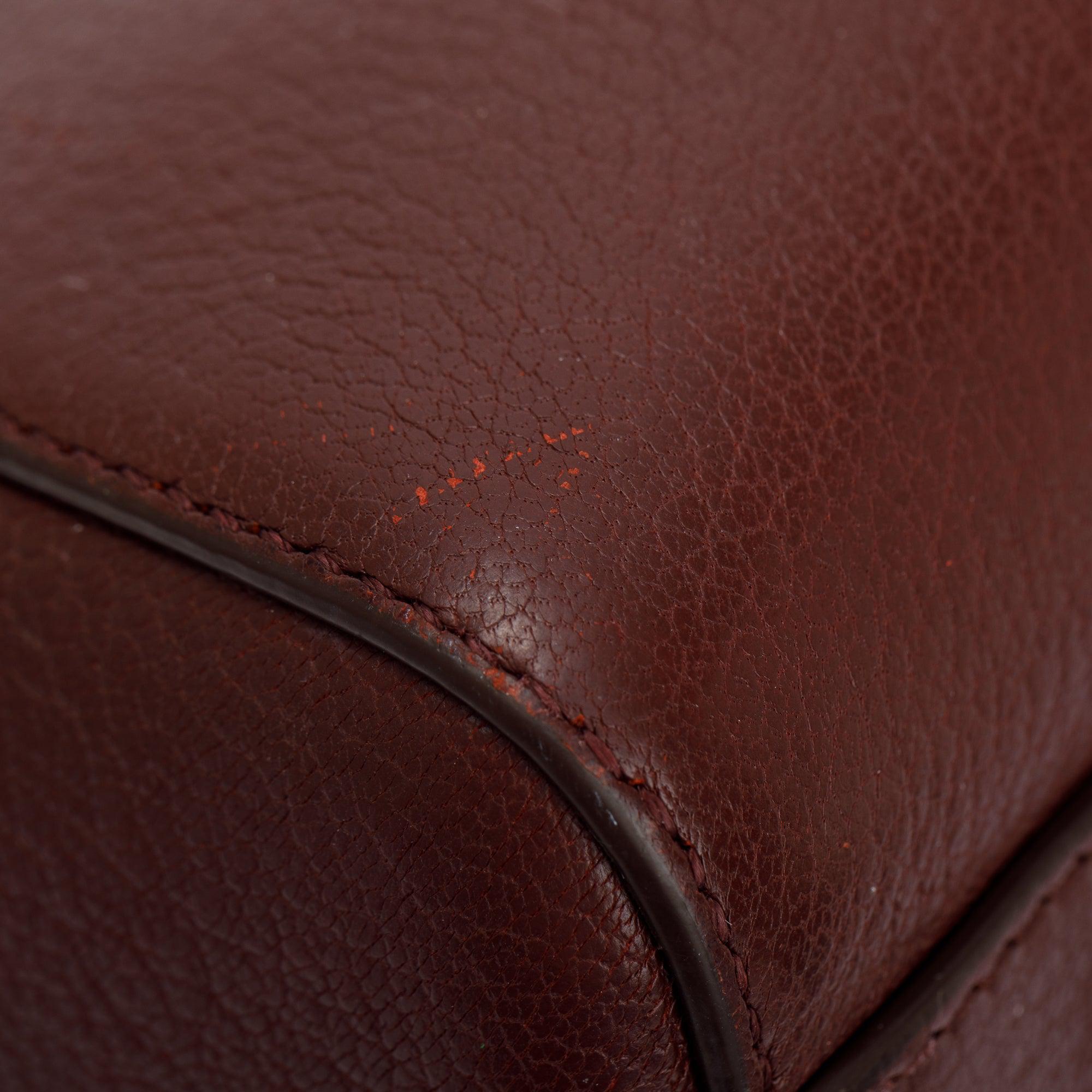 Givenchy Burgundy Grained Leather Medium Antigona Bag