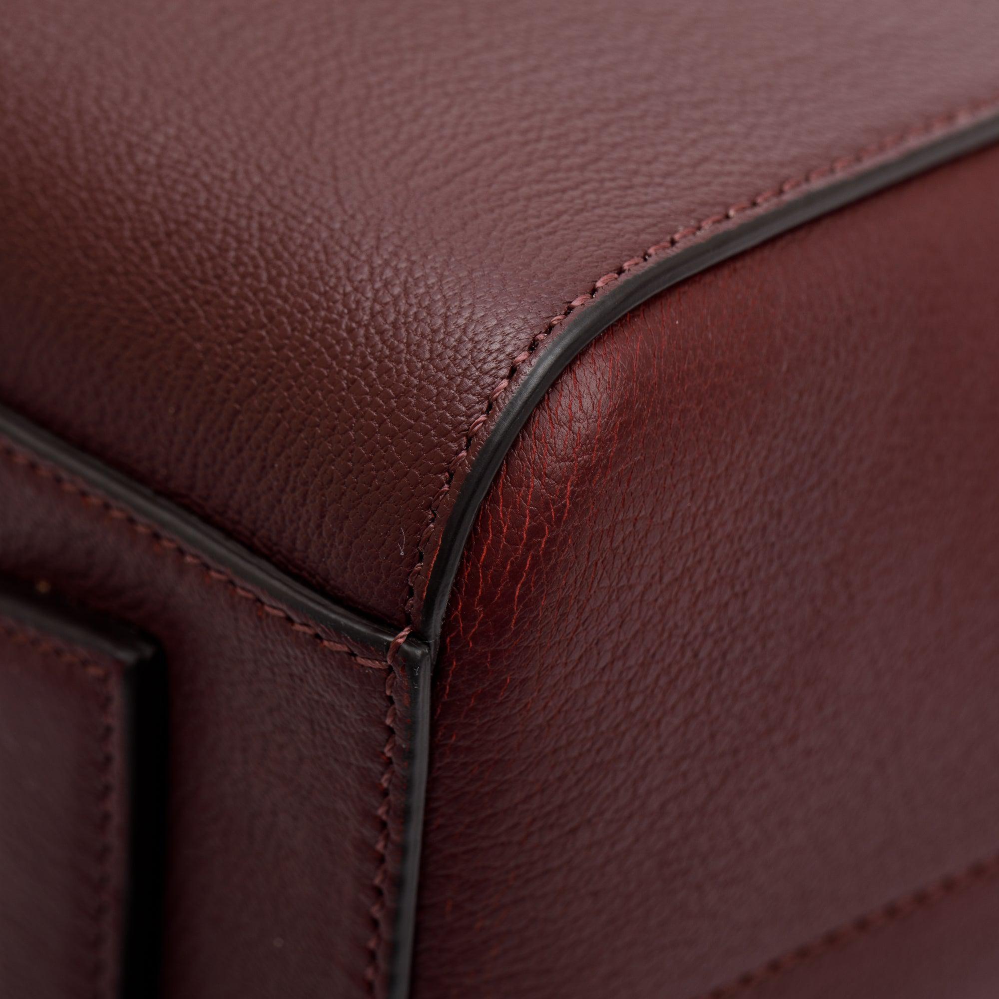 Givenchy Burgundy Sugar Goatskin Leather Small Antigona Bag