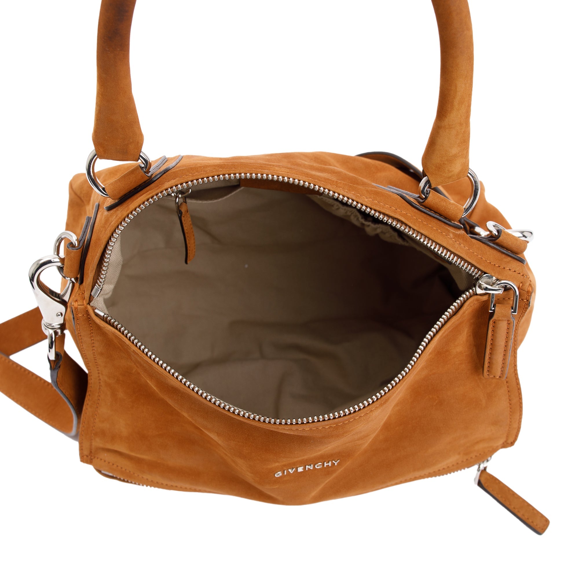 Givenchy Cognac Nubuck Medium Pandora Bag w/ Strap