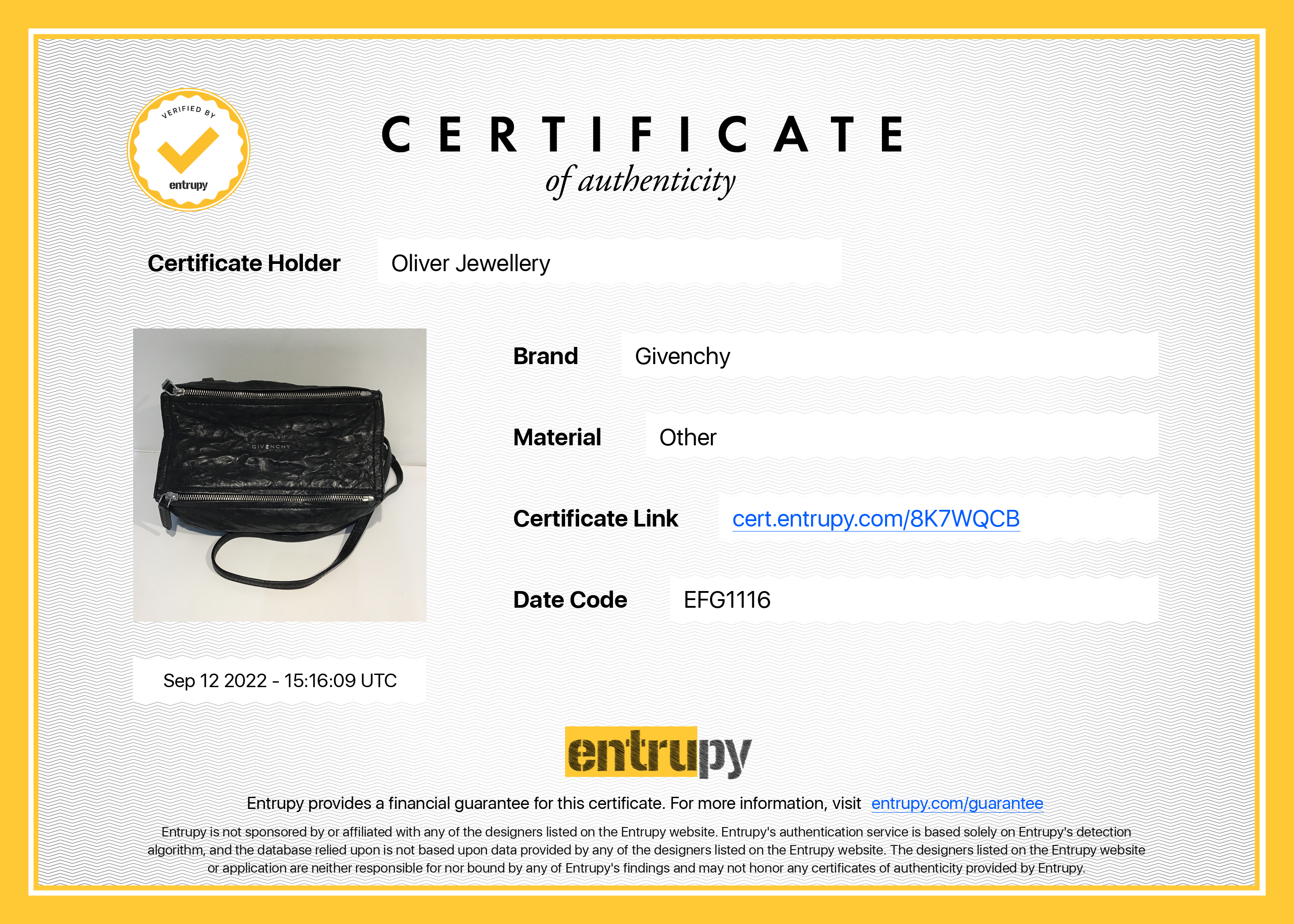 Givenchy Crinkled Leather Mini Pandora Crossbody Bag