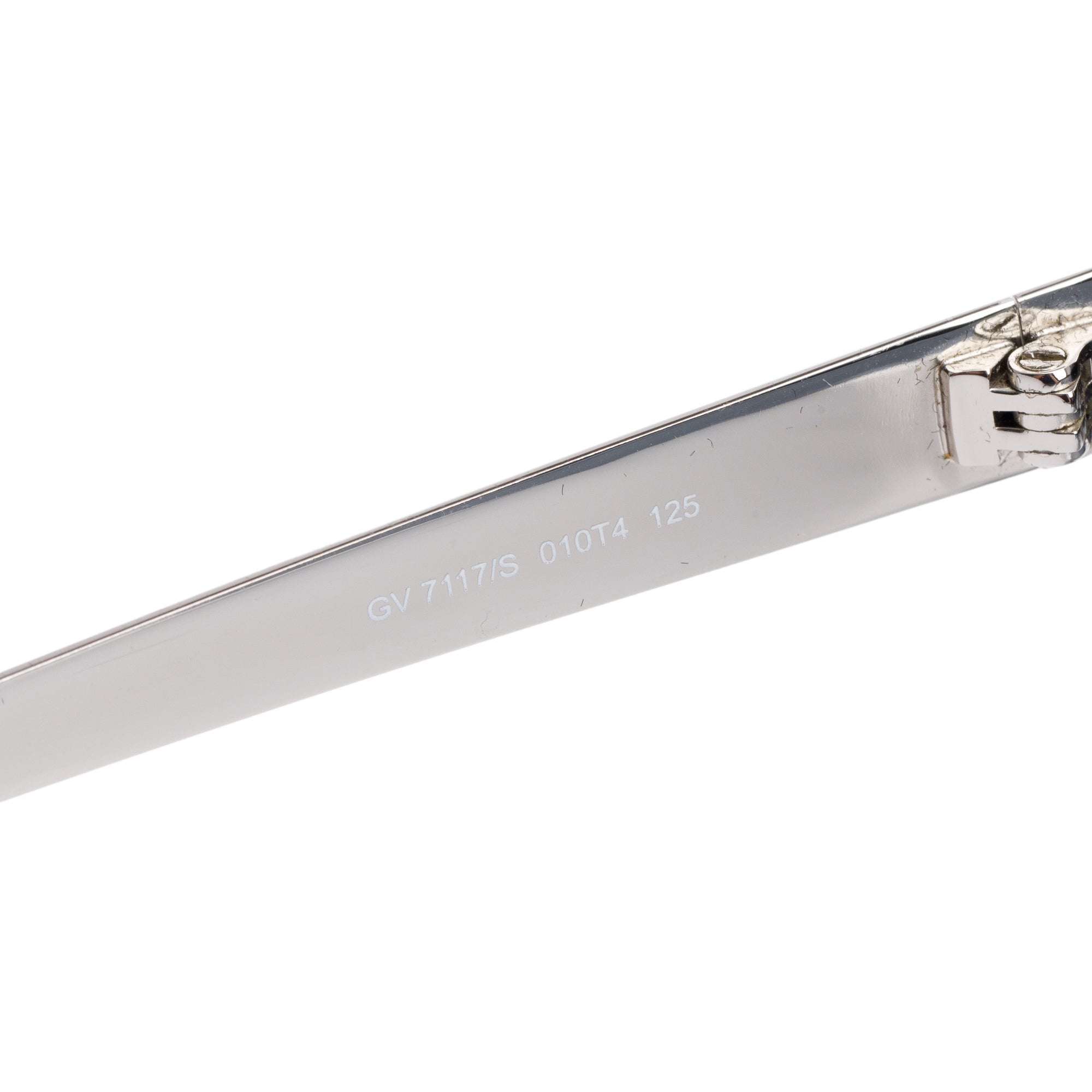 Givenchy GV7117/S Silver Tone Metal Shield Sunglasses w/ Case