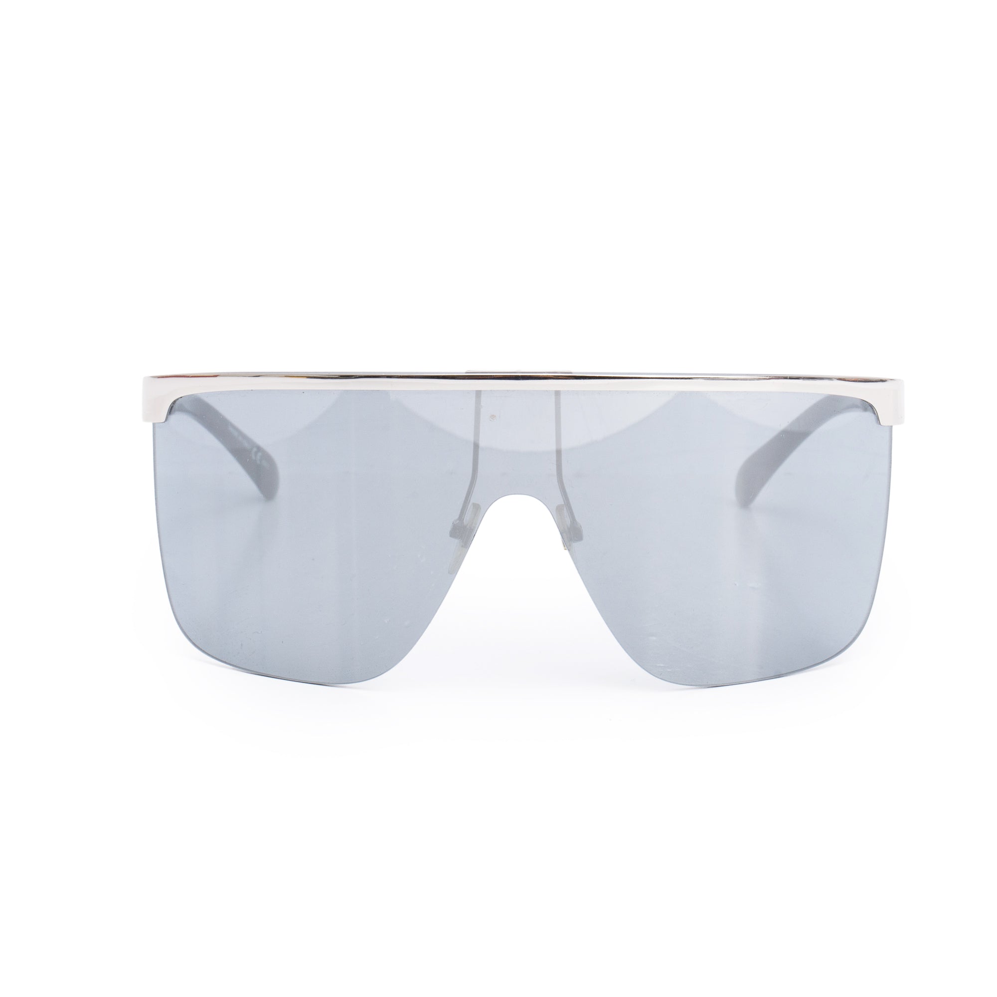 Givenchy GV7117/S Silver Tone Metal Shield Sunglasses w/ Case