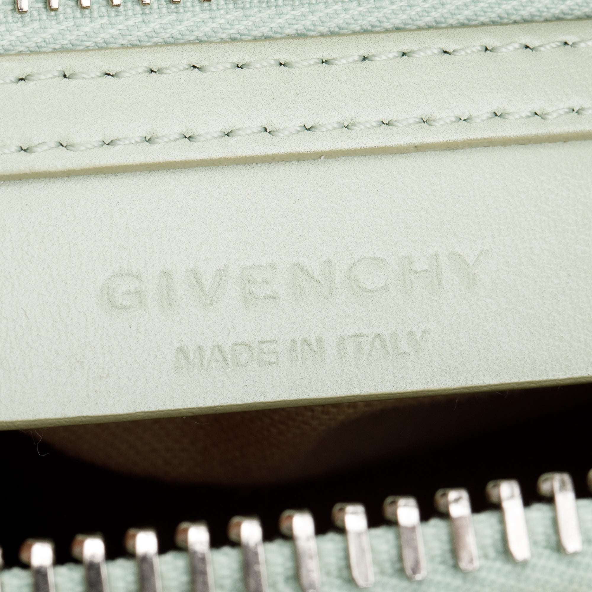 Givenchy Green Box Leather Mini Antigona Bag w/ Strap