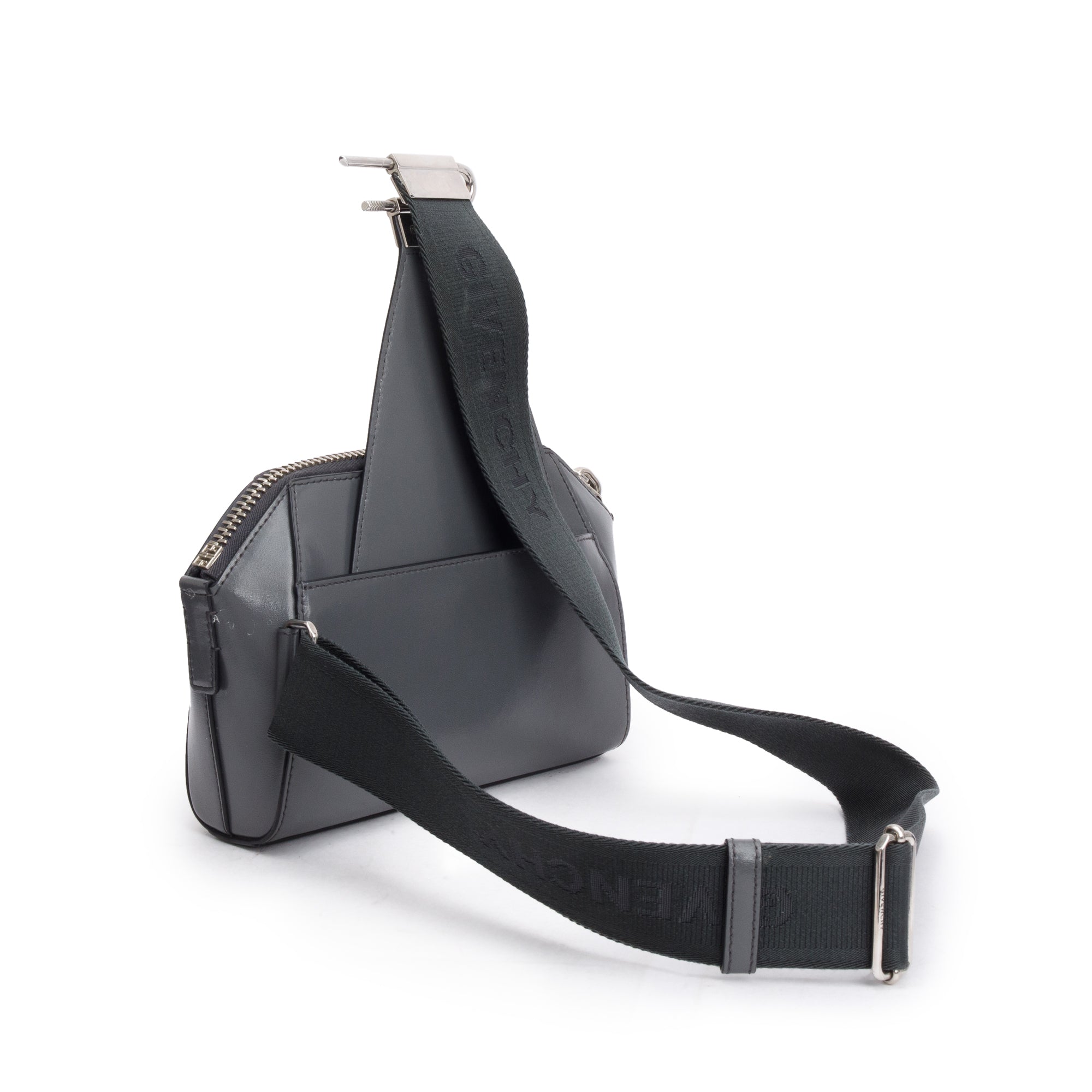 Givenchy Grey Box Leather Antigona Crossbody Bag