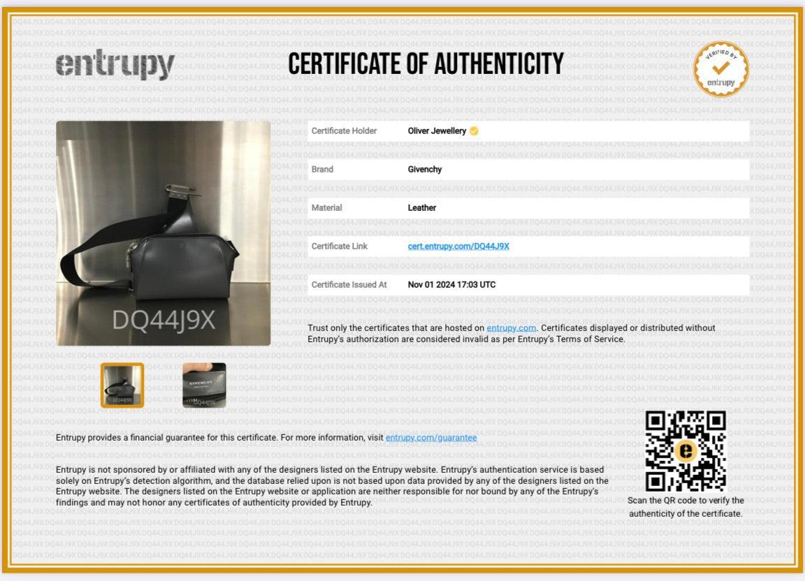 Givenchy Grey Box Leather Antigona Crossbody Bag