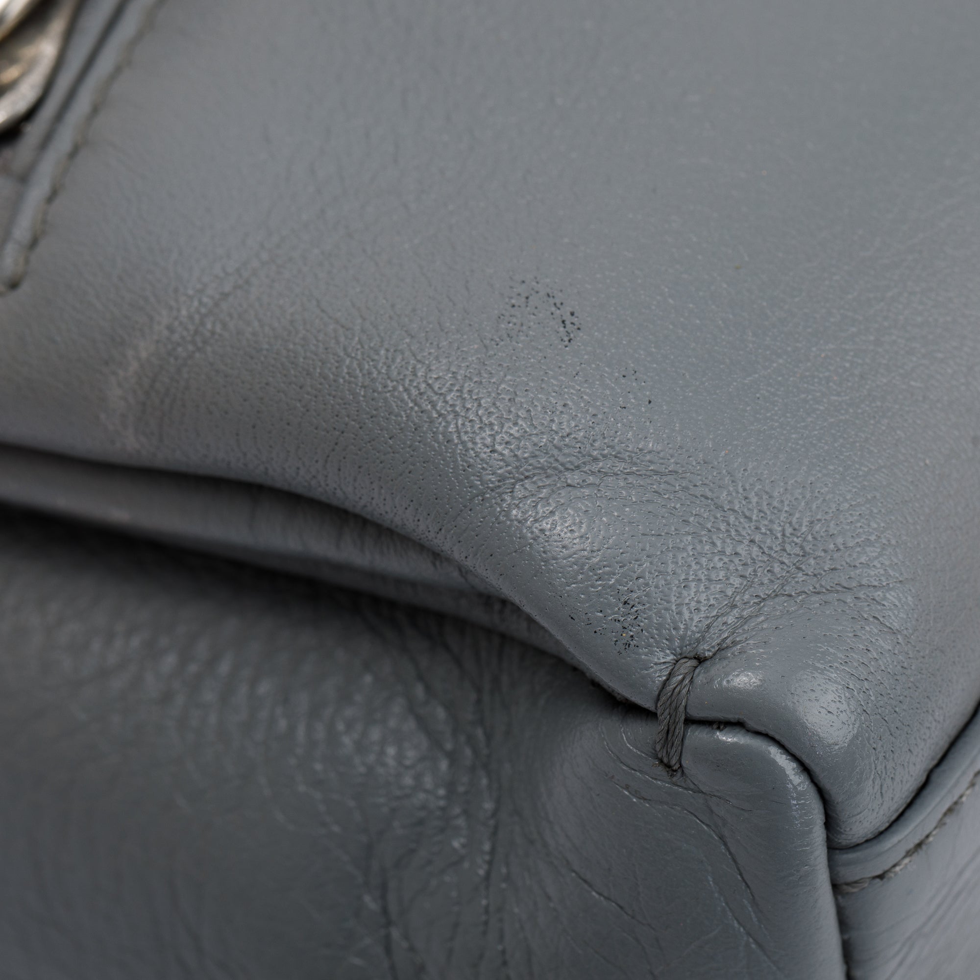 Givenchy Grey Calfskin Leather Pandora Pure Satchel Bag