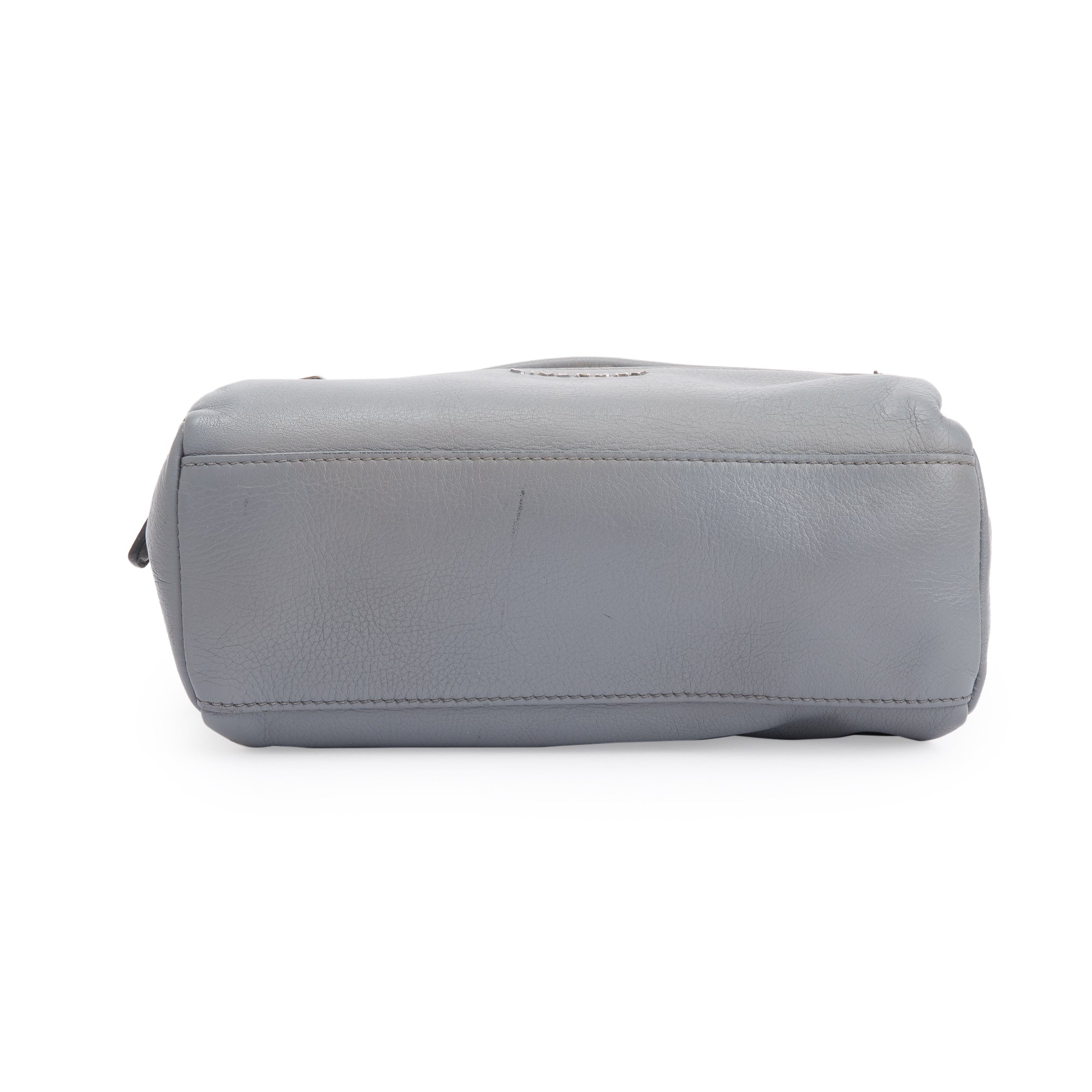 Givenchy Grey Calfskin Leather Pandora Pure Satchel Bag