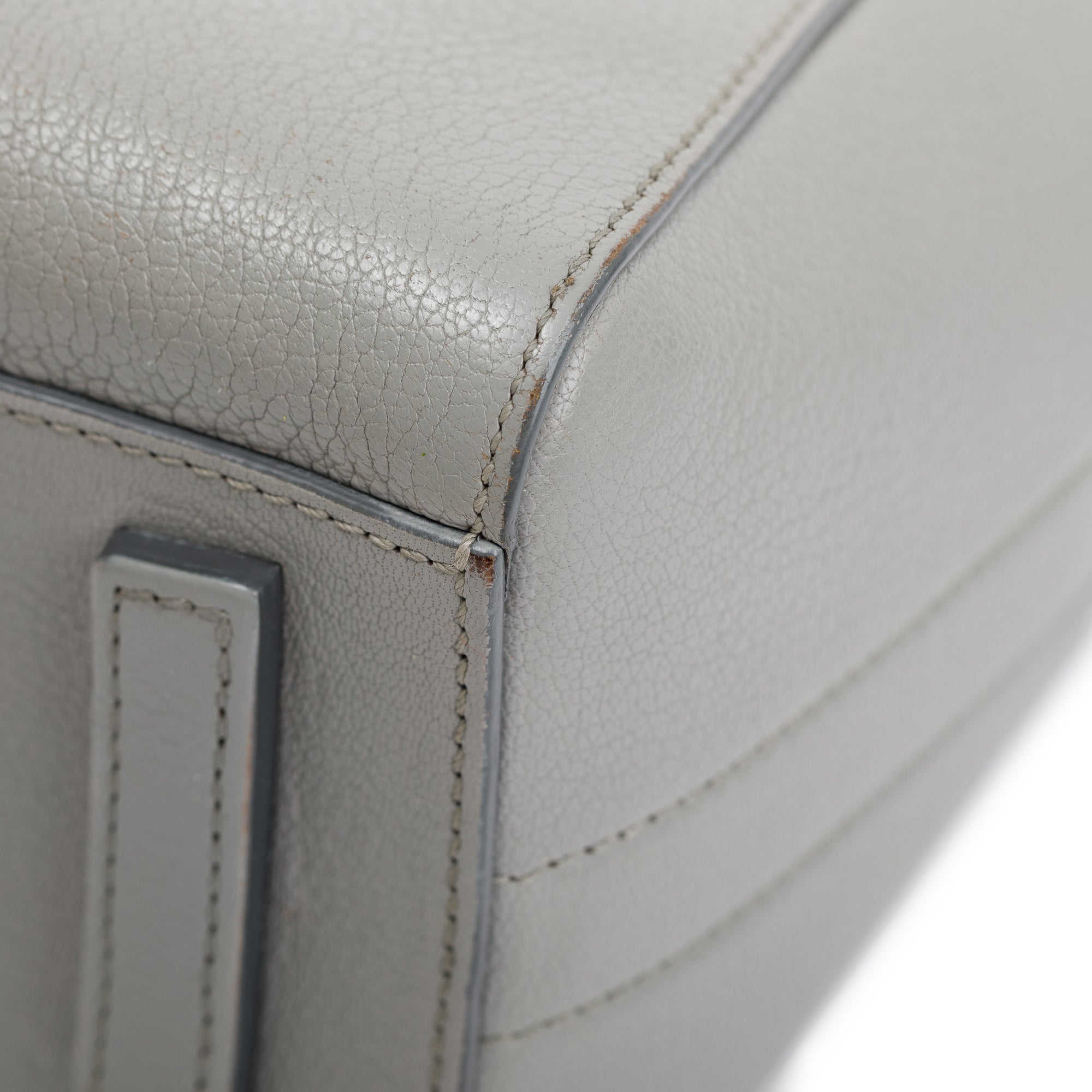 Givenchy Grey Goatskin Leather Mini Antigona Bag w/ Strap