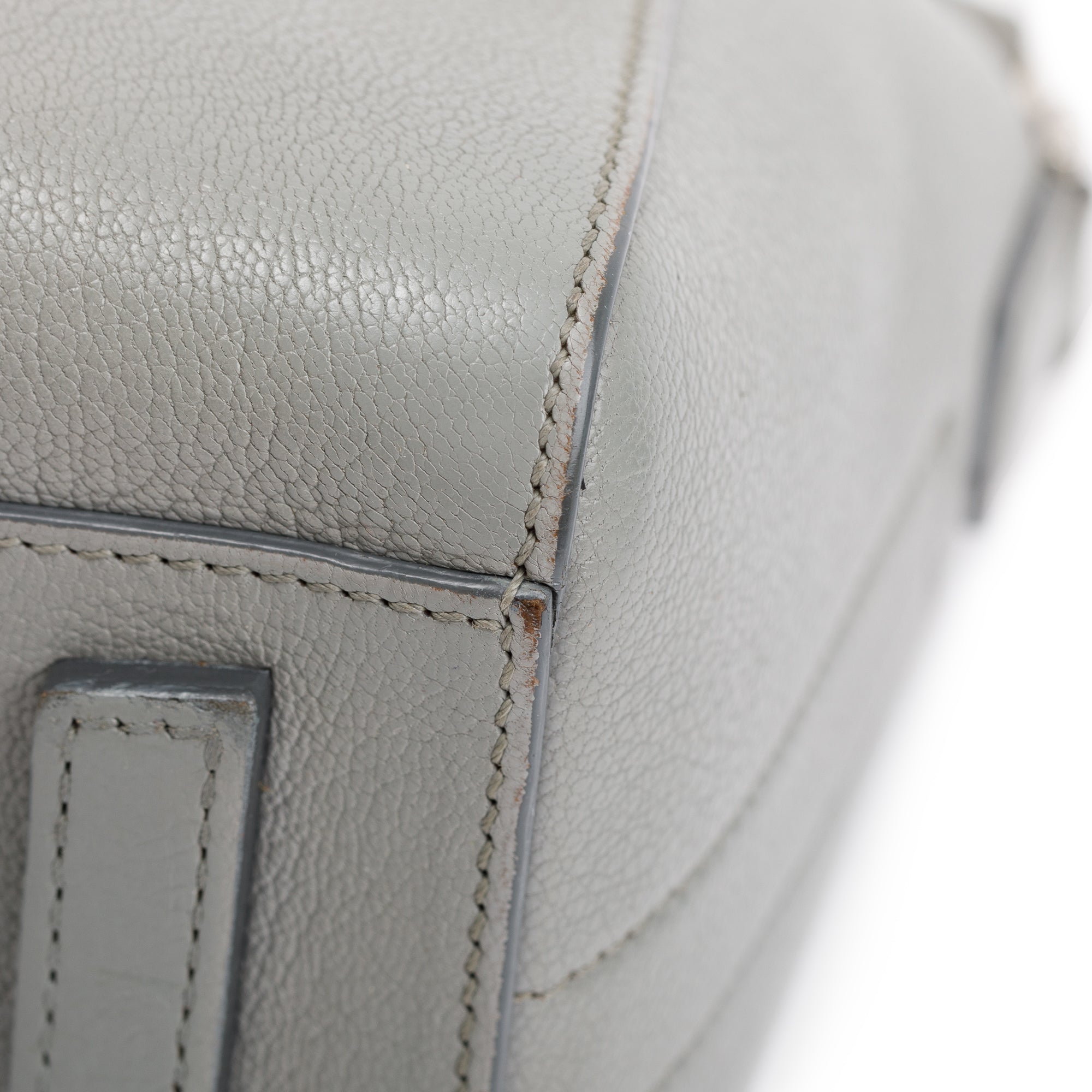 Givenchy Grey Goatskin Leather Mini Antigona Bag w/ Strap