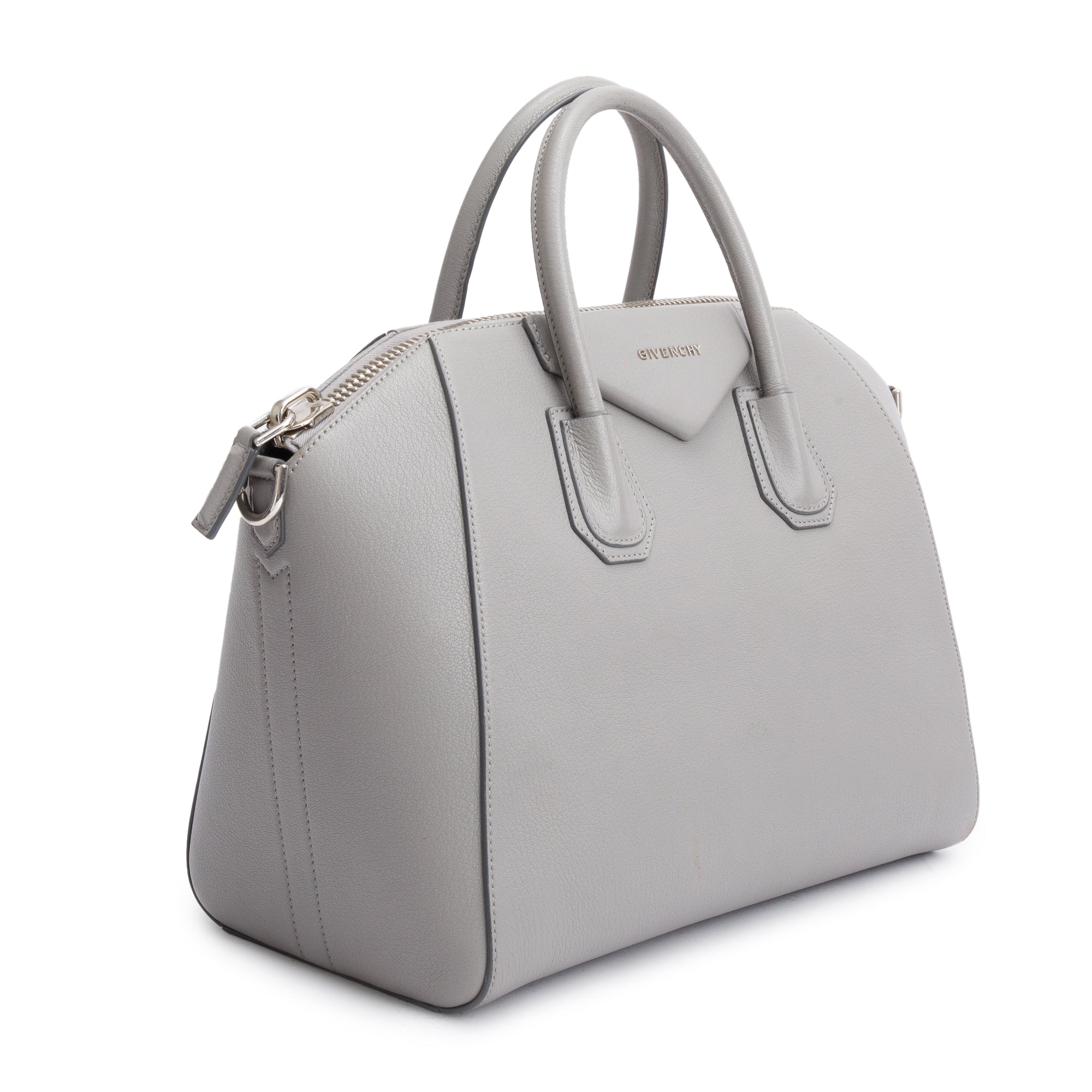 Givenchy Grey Leather Medium Antigona Satchel